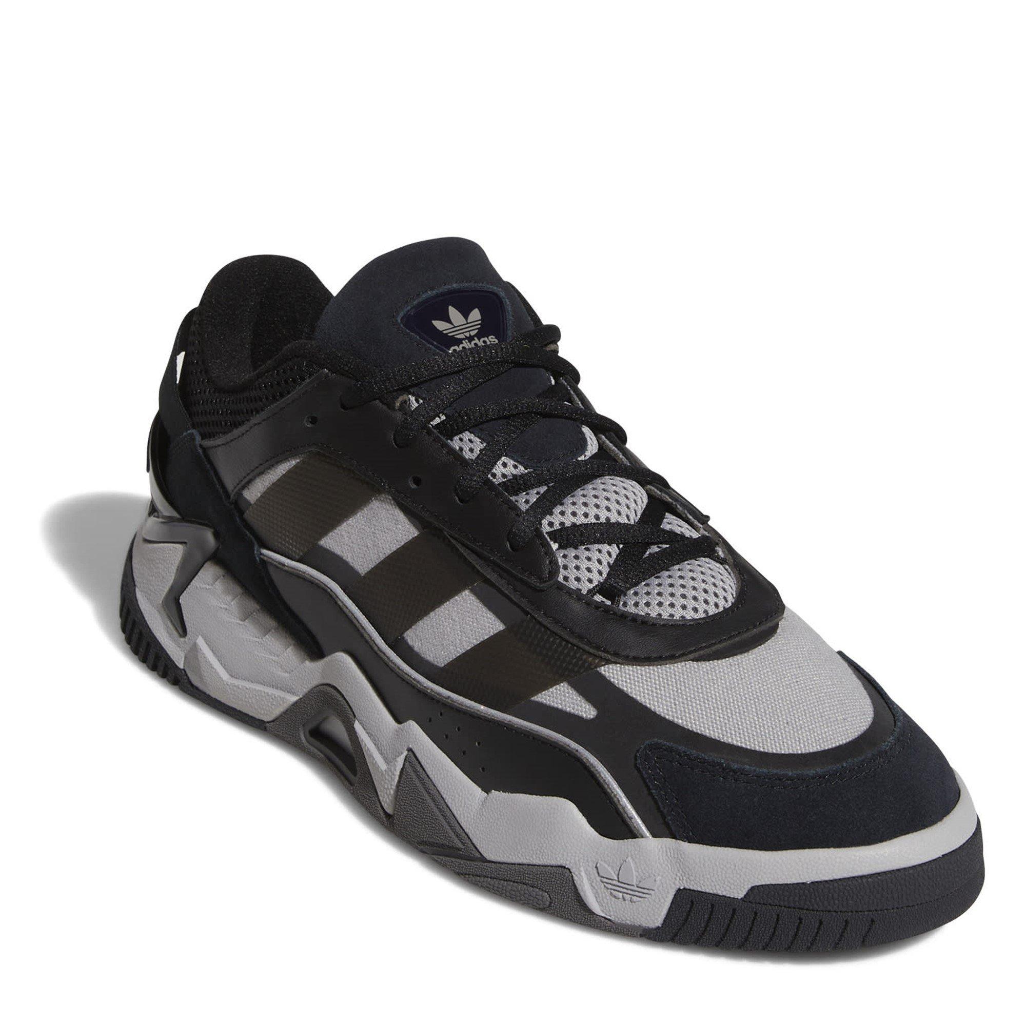 Cblack/Mgsogr - adidas Originals - Niteball Low-Top Trainers - 3