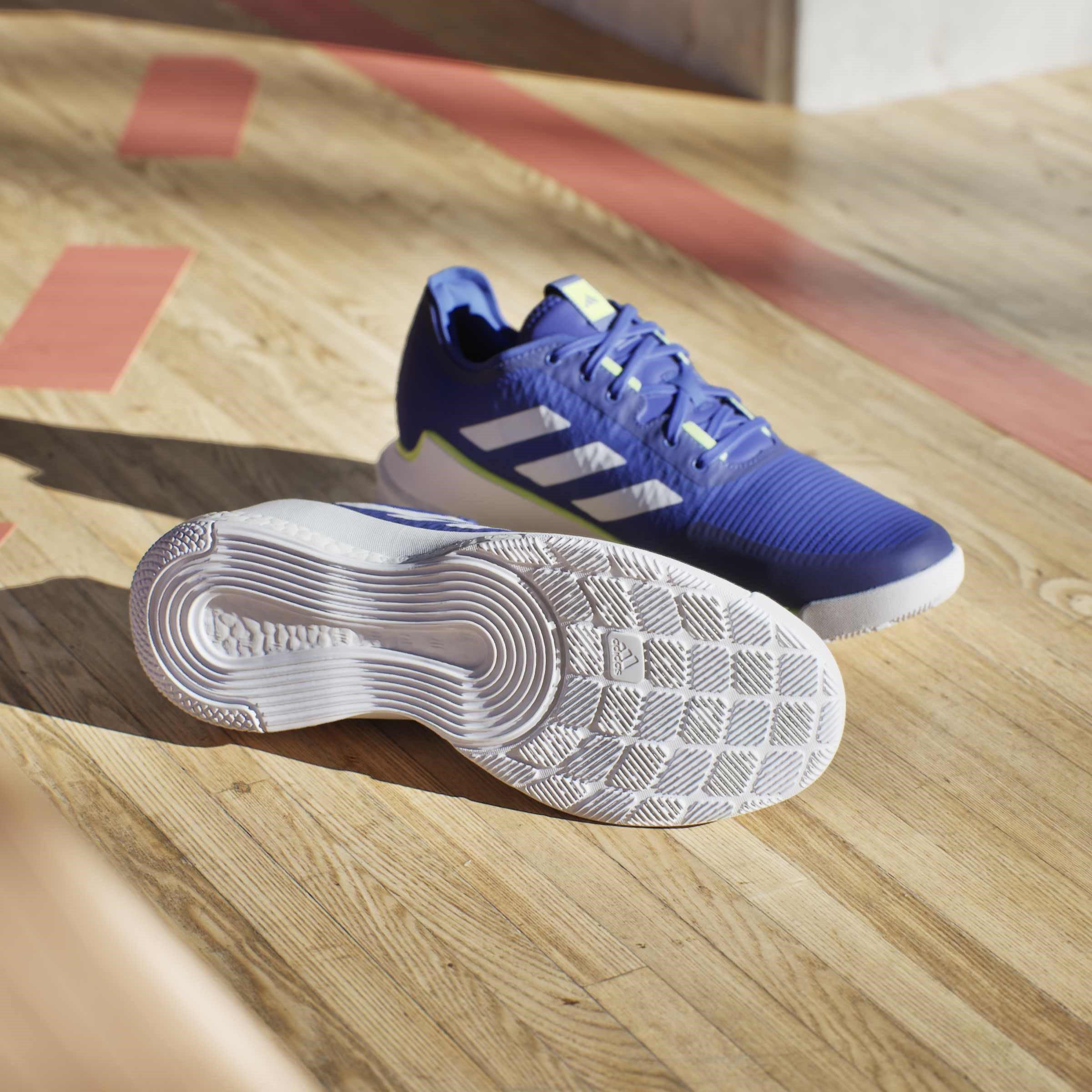 Azul Lúcido/Ftwr - adidas - Crazyflight M Hockey Shoes Unisex Kids - 11