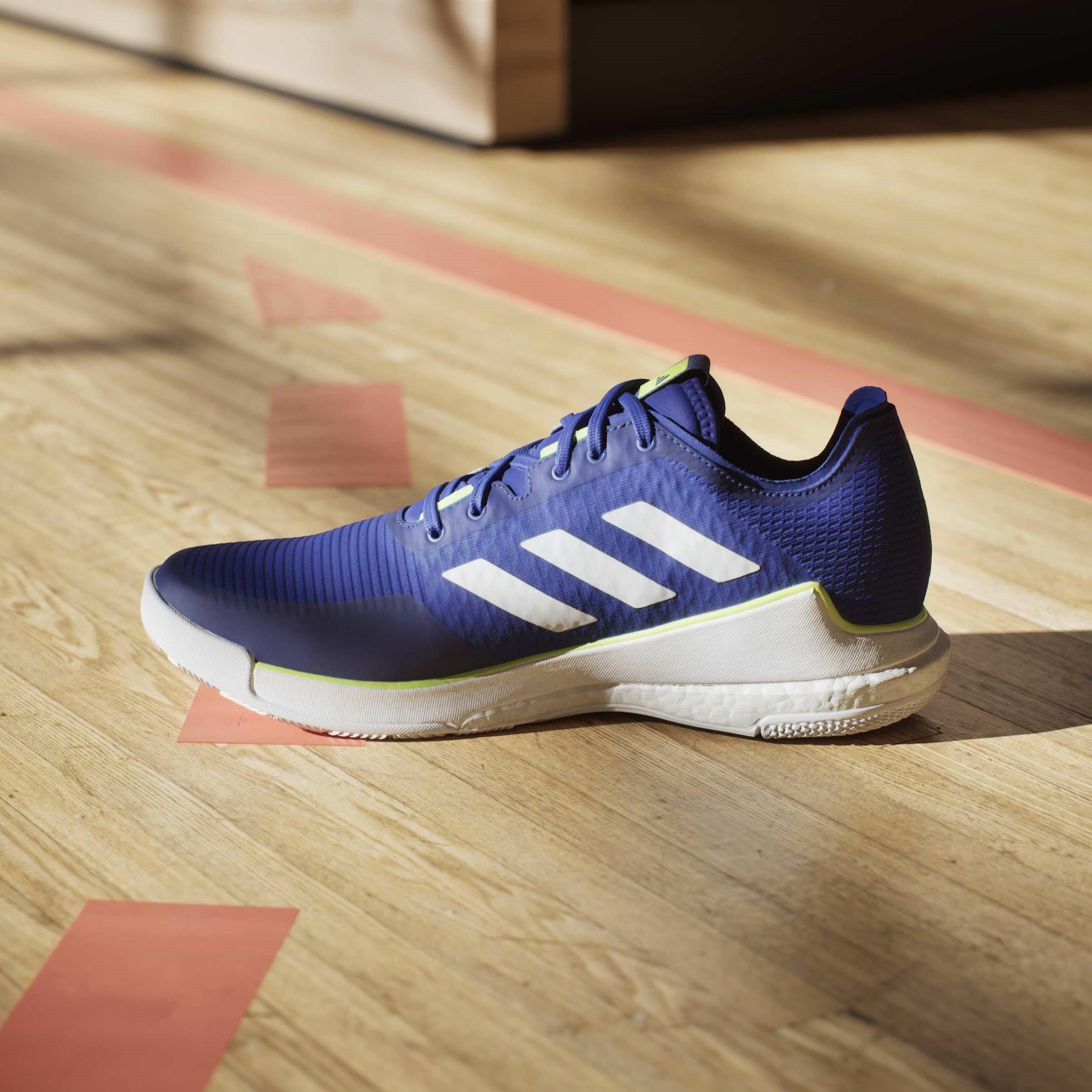 Azul Lúcido/Ftwr - adidas - Crazyflight M Hockey Shoes Unisex Kids - 14