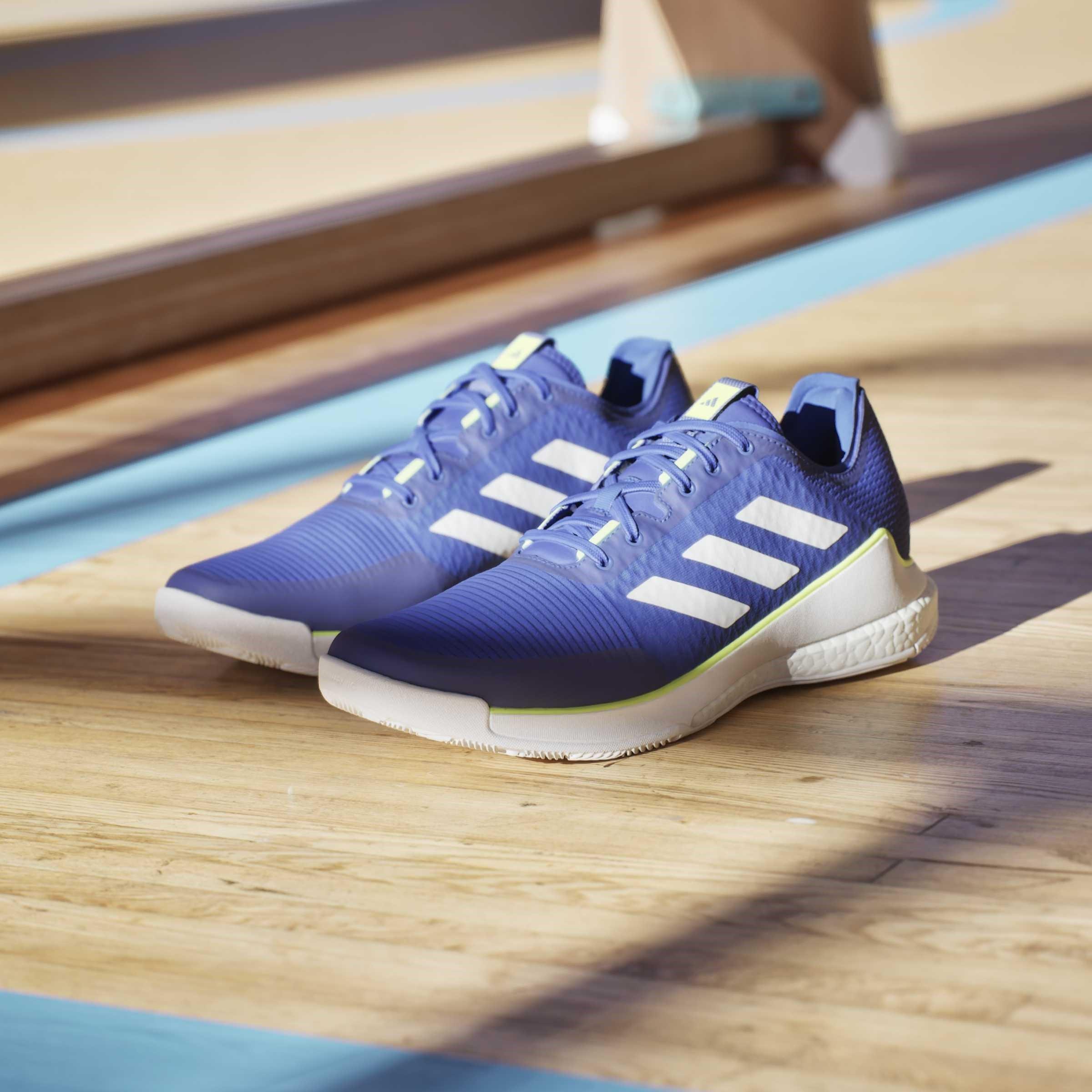 Azul Lúcido/Ftwr - adidas - Crazyflight M Hockey Shoes Unisex Kids - 15