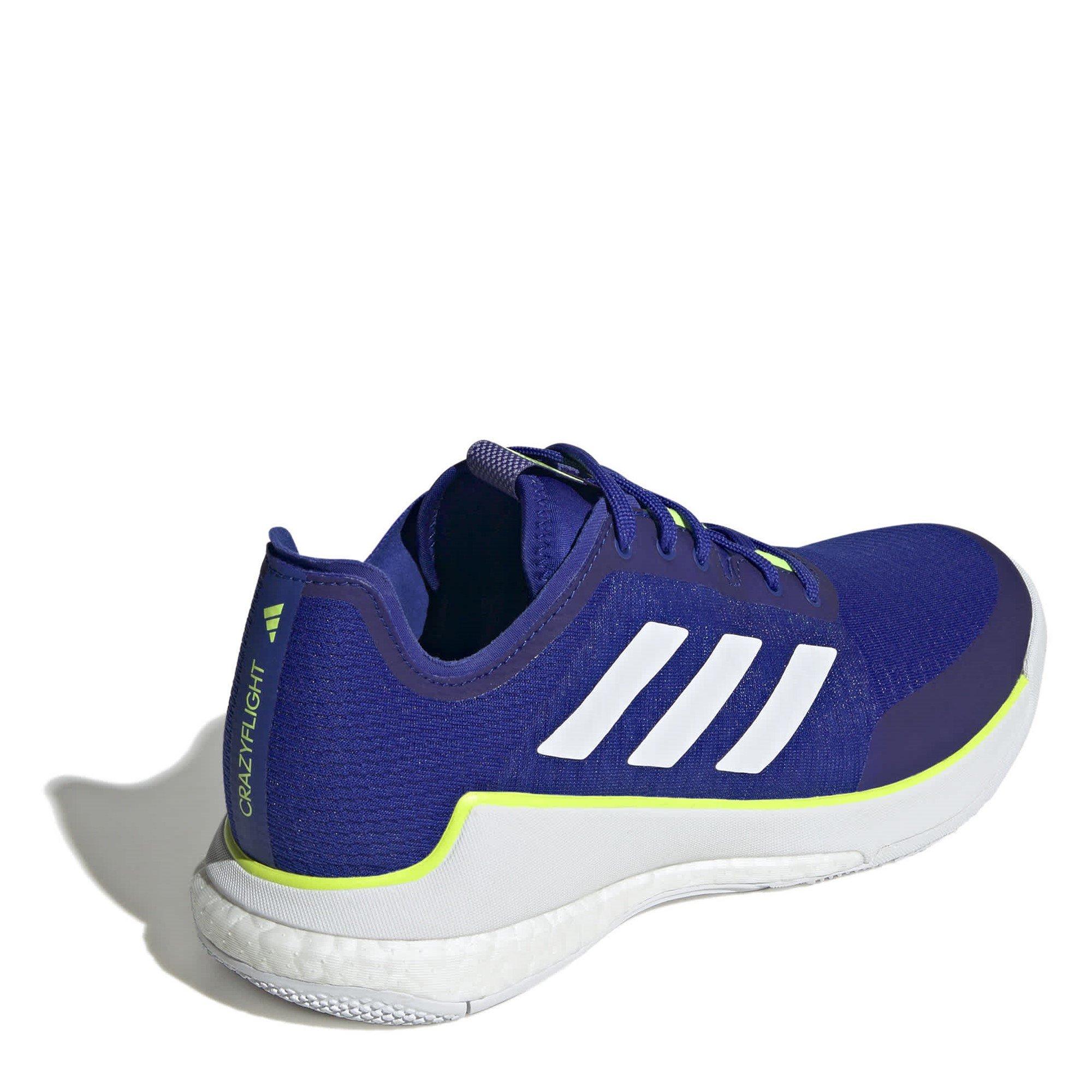 Azul Lúcido/Ftwr - adidas - Crazyflight M Hockey Shoes Unisex Kids - 4