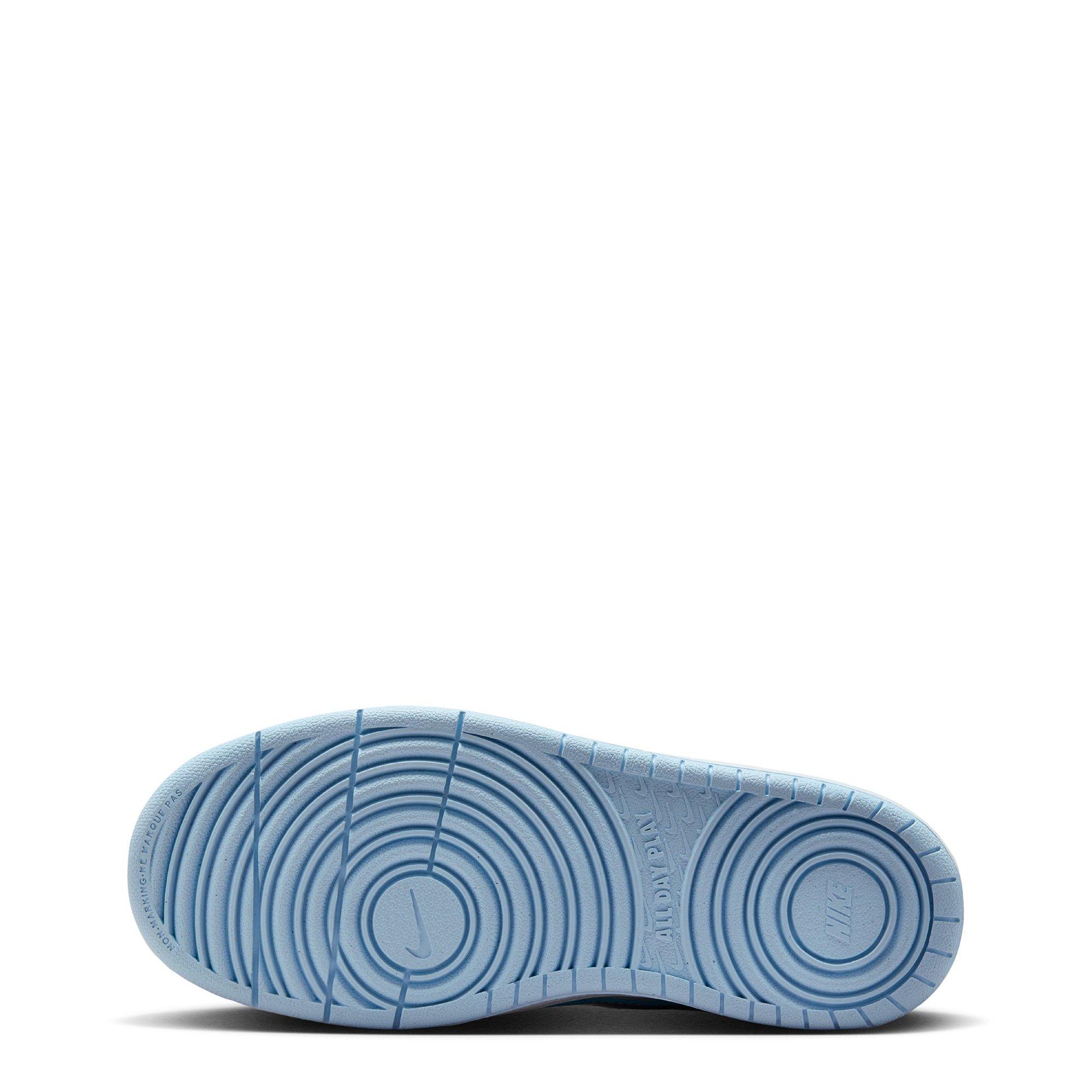 Pearl/Blue - Nike - Court Borough Recraft Juniors Shoes - 3