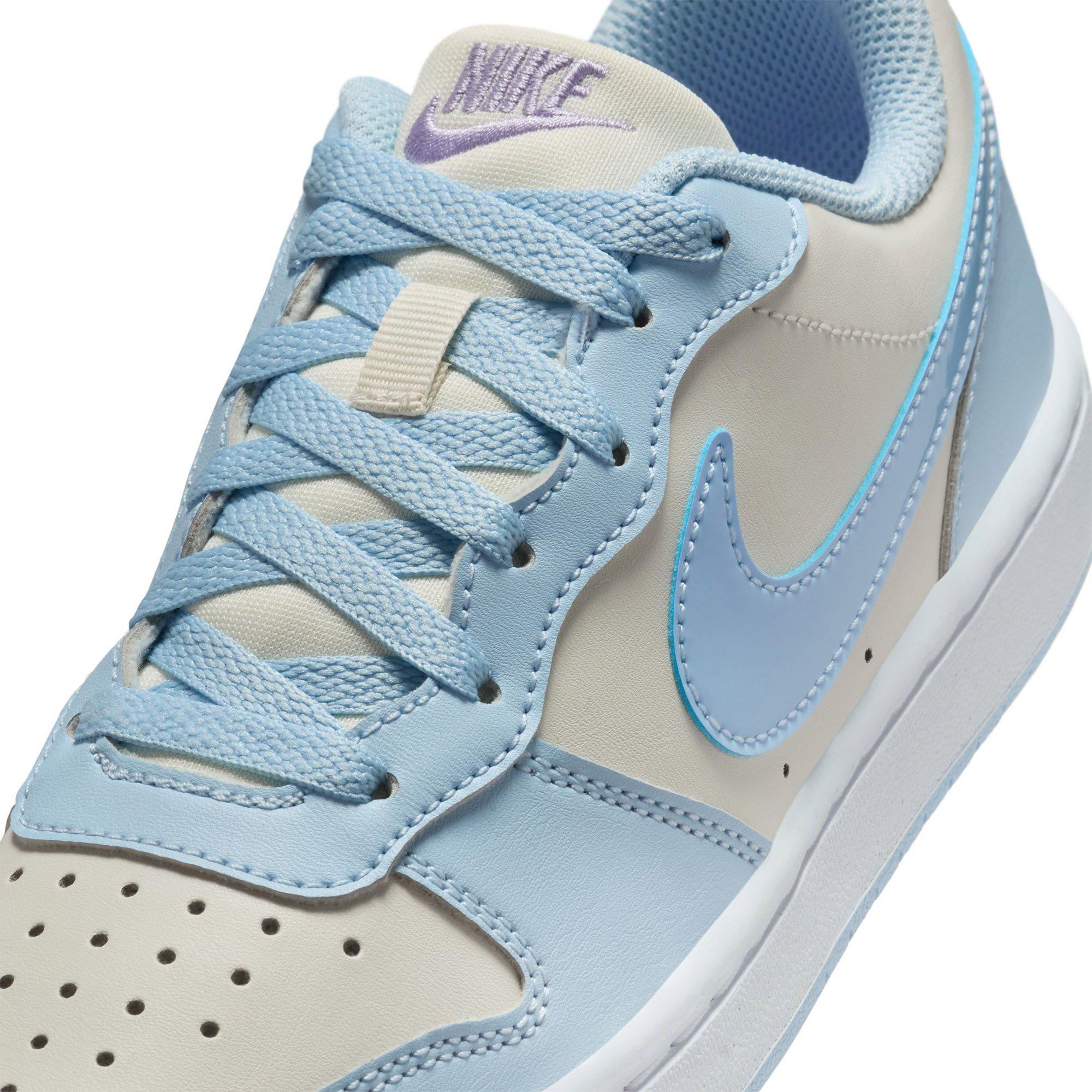 Pearl/Blue - Nike - Court Borough Recraft Juniors Shoes - 7