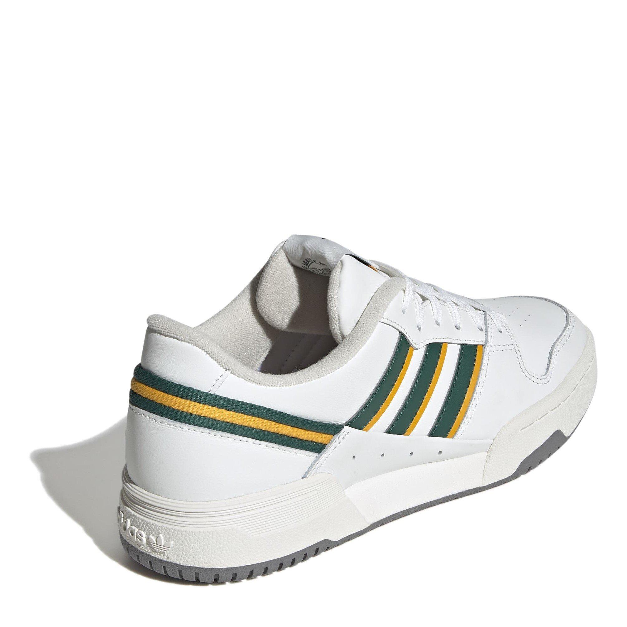 White - adidas Originals - Team Court Trainers - 4