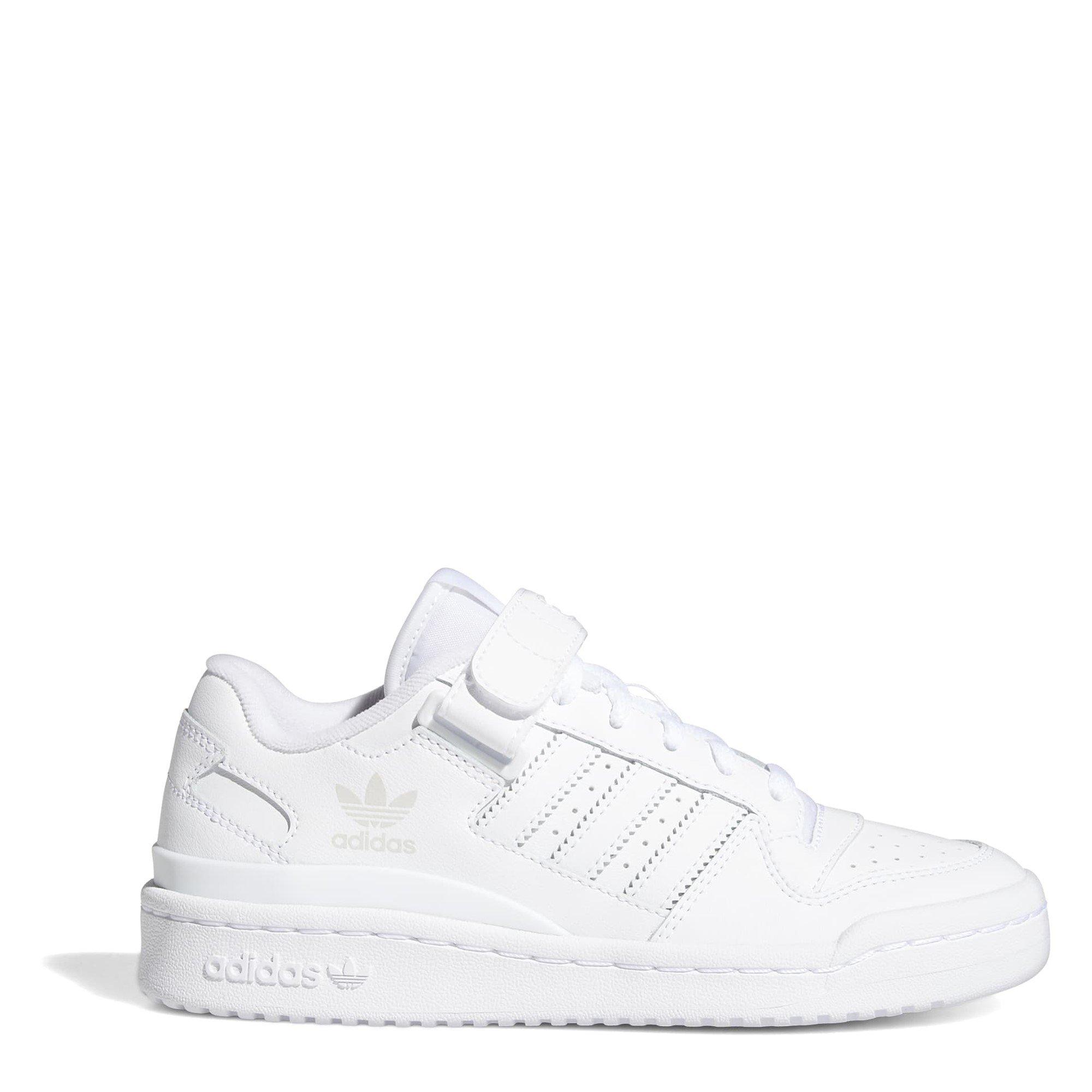 White - adidas Originals - Kids' Forum Low-Top Trainers - 1