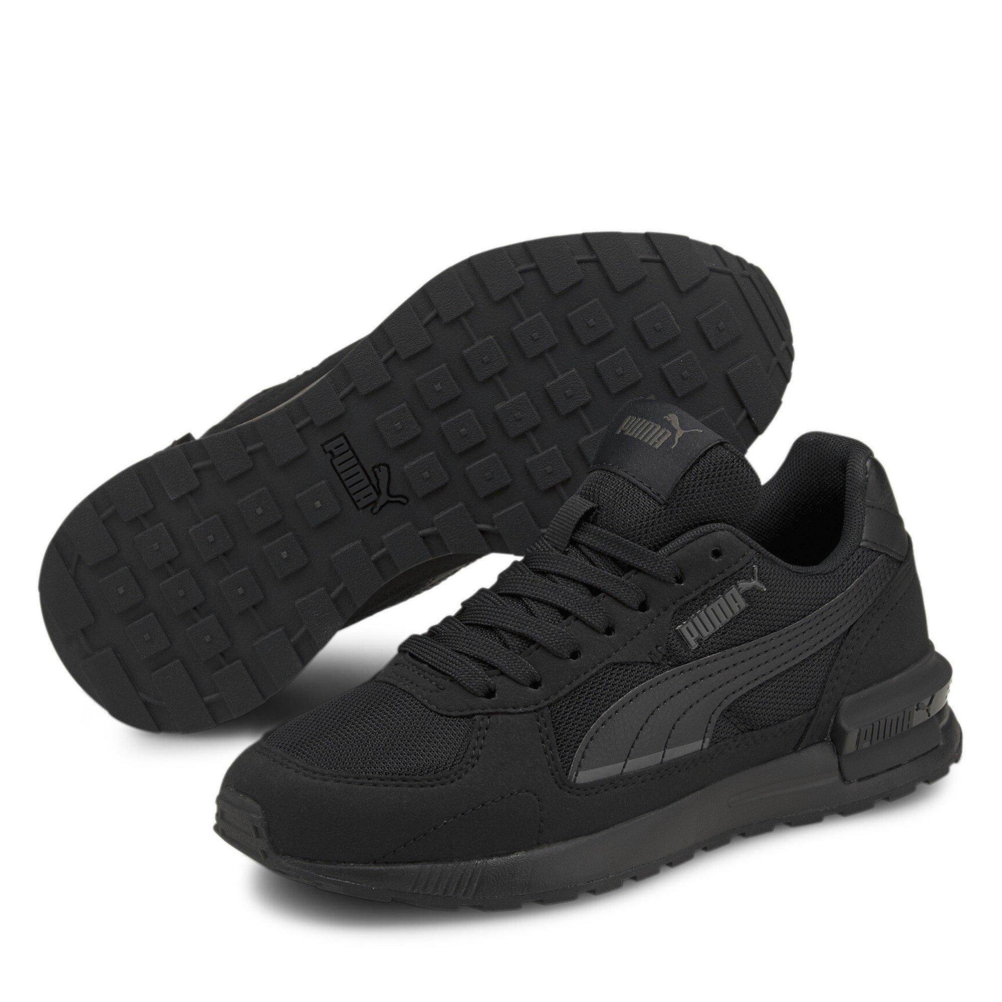 Zwart/Zwart/Grijs - Puma - Unisex Kids' Graviton Low-Top Trainers - 1