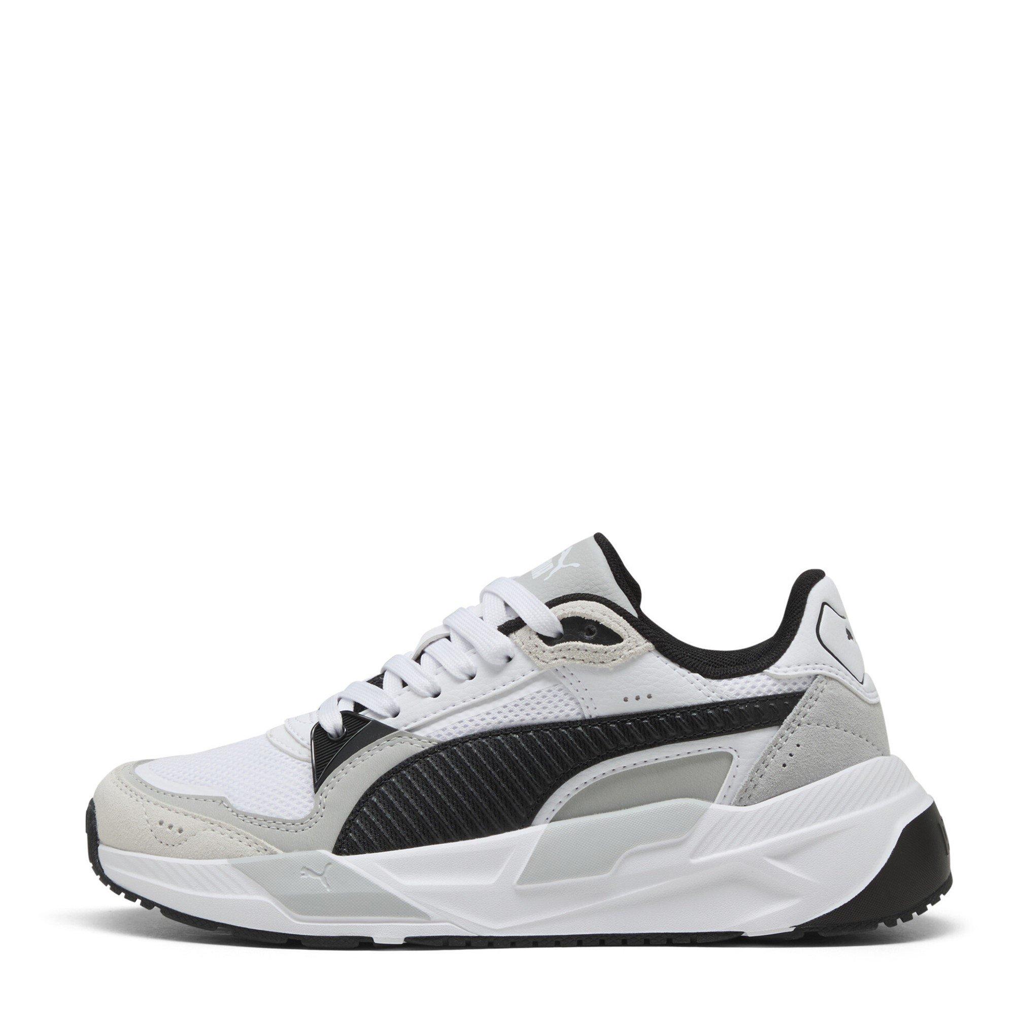 Wht/Blk/Grey - Puma - Kids' Trinity Low-Top Trainers - 2
