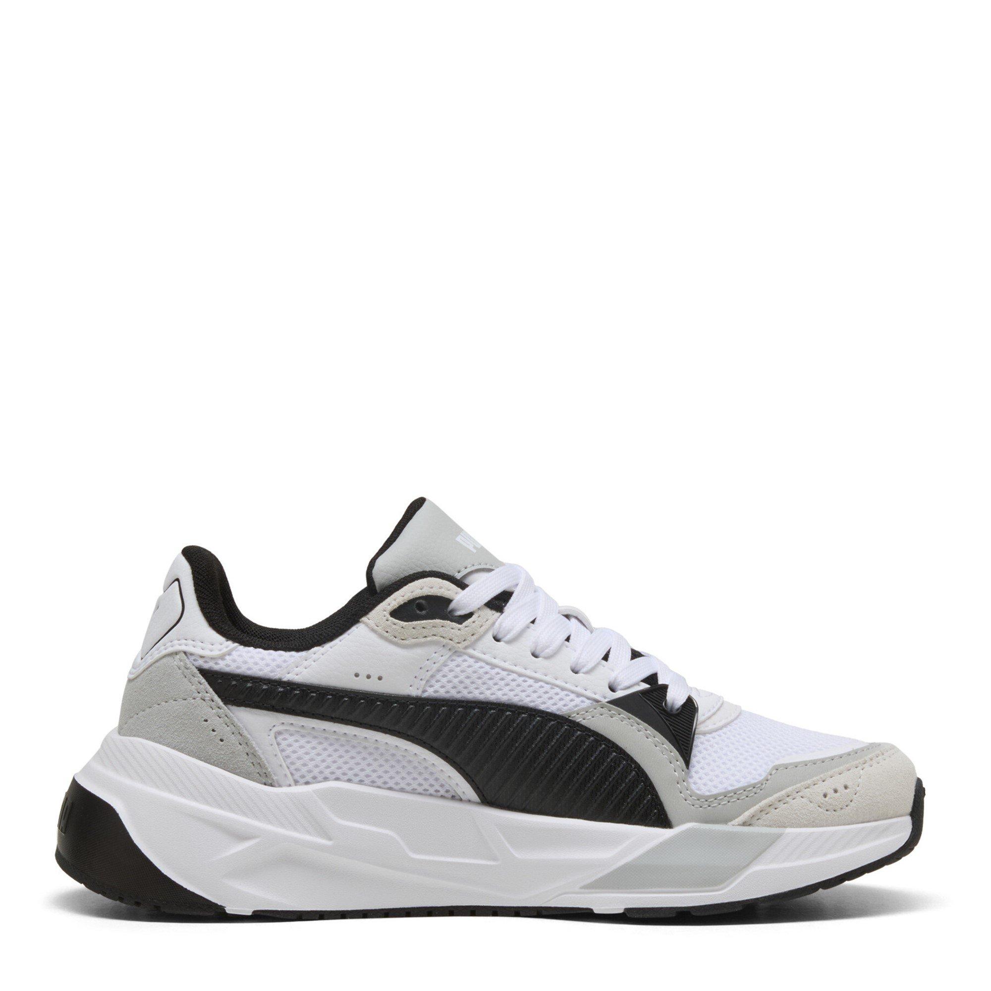 Wht/Blk/Grey - Puma - Kids' Trinity Low-Top Trainers - 4