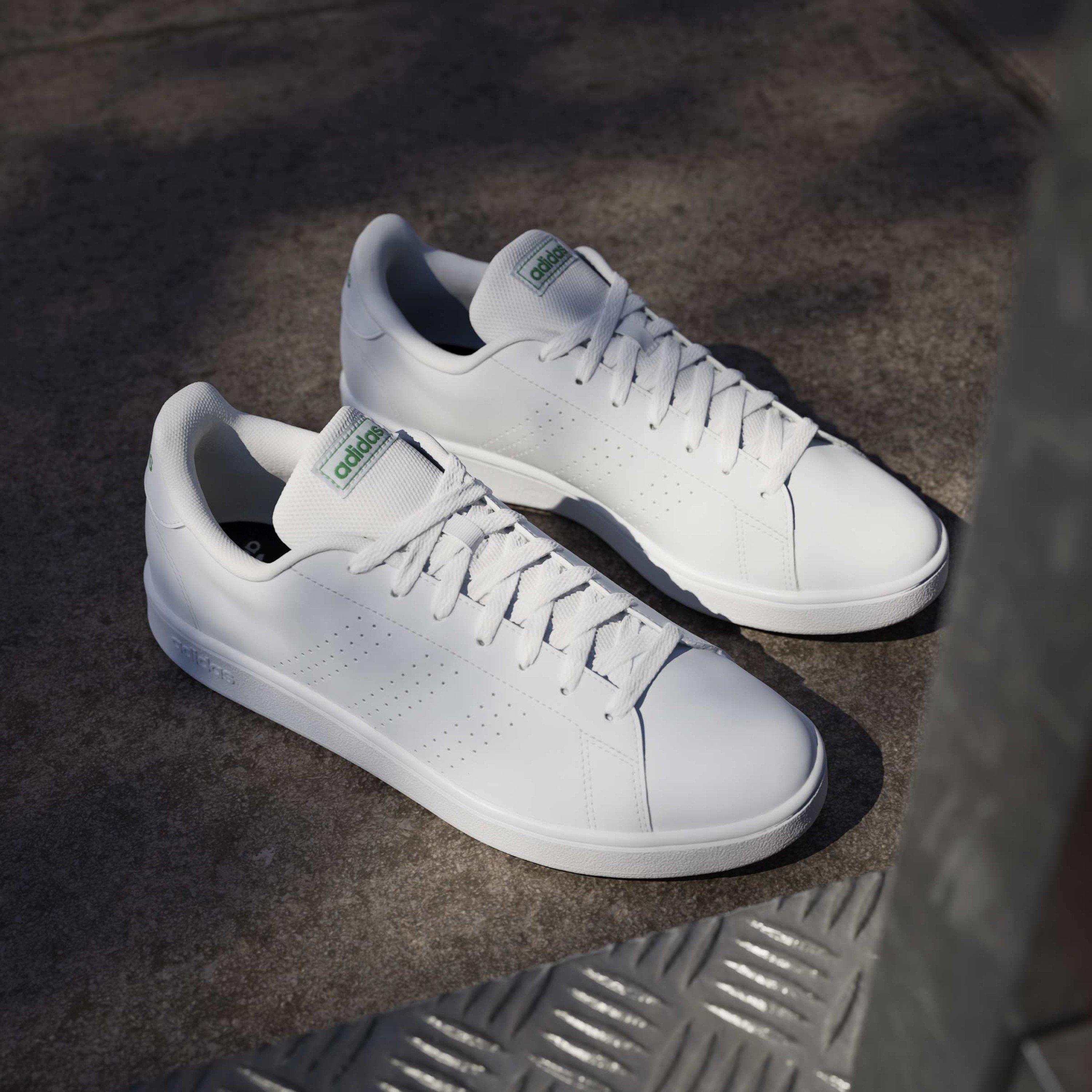 Wit/ Wit - adidas - Advantage Base Low-Top Trainers - 12