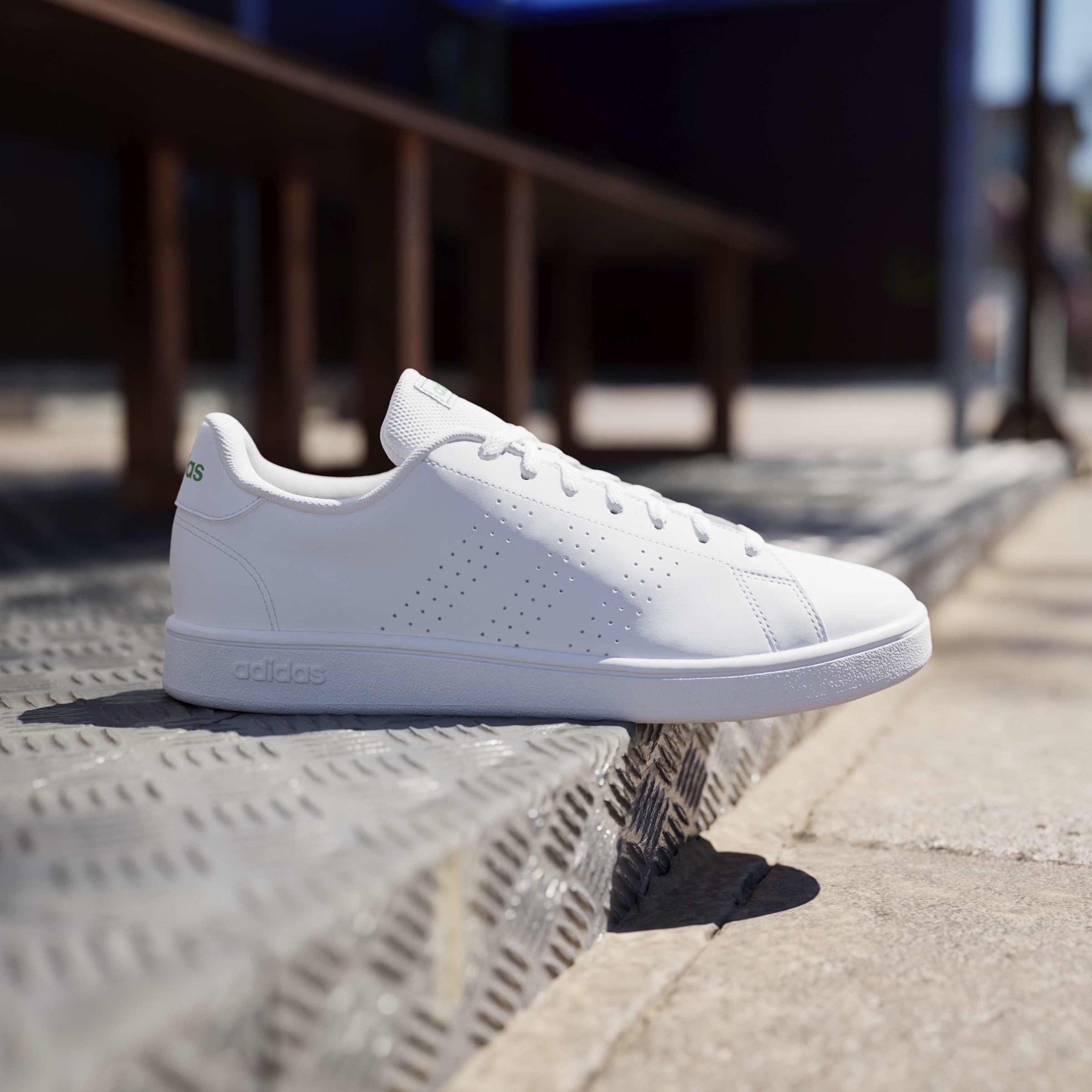 Wit/ Wit - adidas - Advantage Base Low-Top Trainers - 10