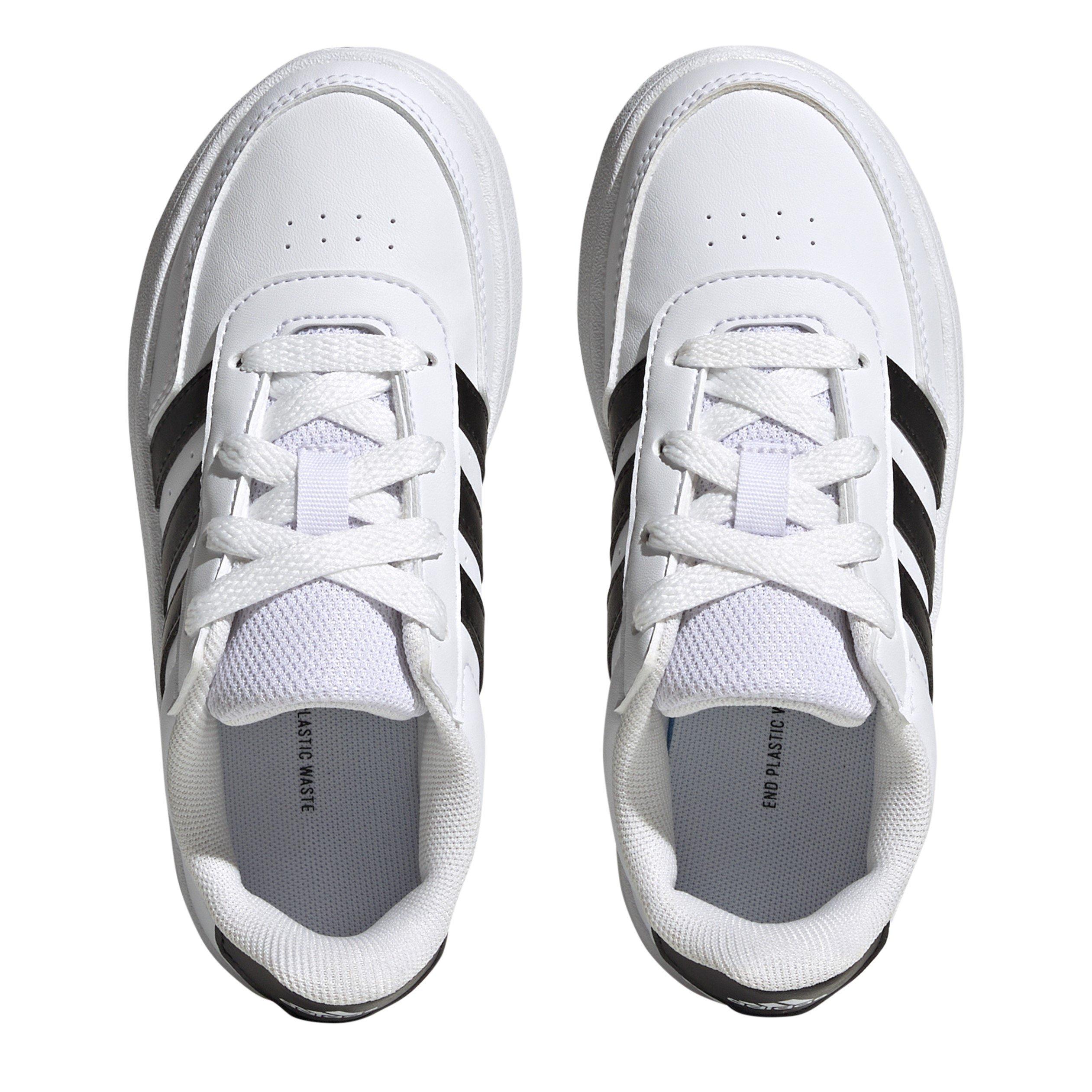 Bianco/Nero - adidas - Kids' Breaknet 2.0 Low-Top Trainers - 5