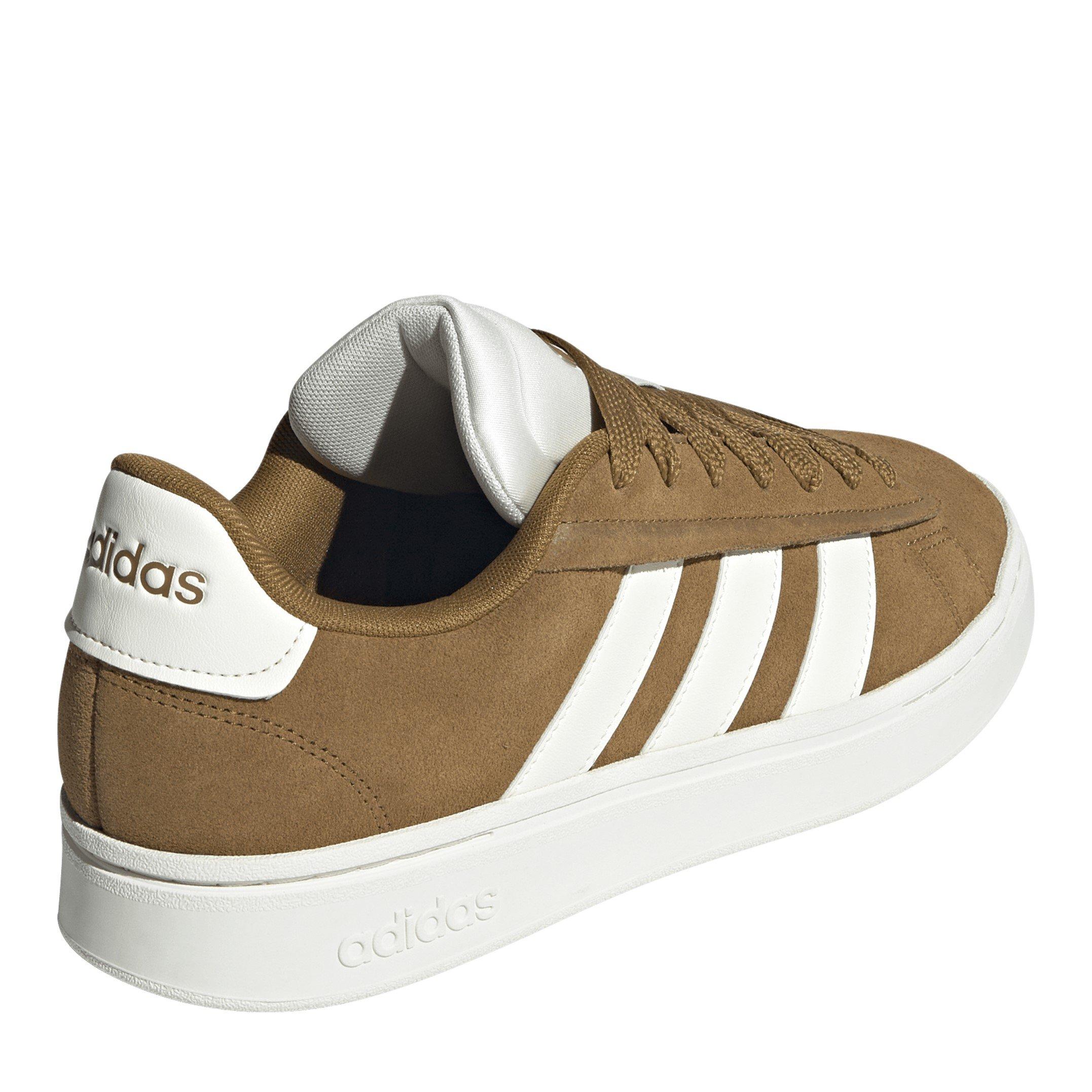 Bronze/Off Whit - adidas - Grand Court Alpha Low-Top Trainers - 4