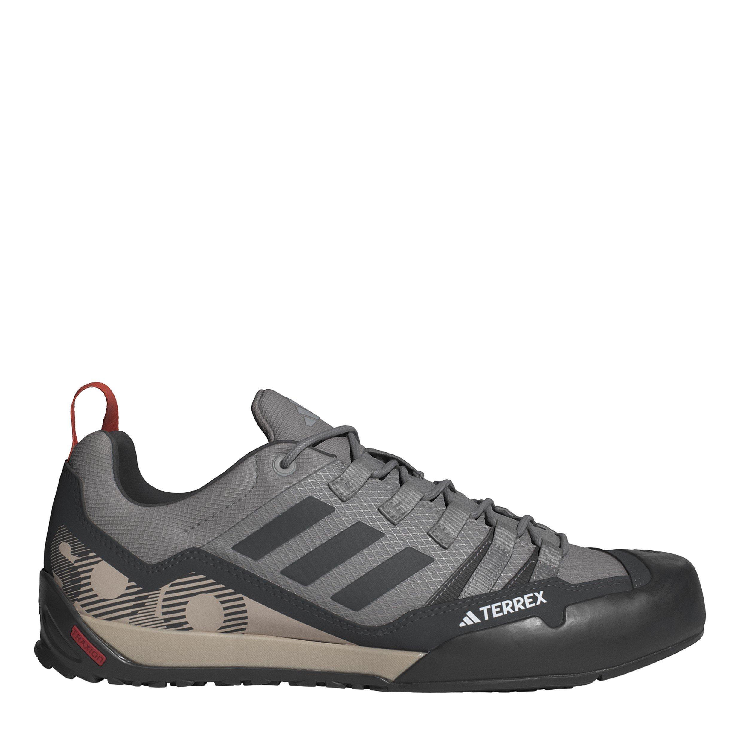 Adidas  Kids Terrex Swift Solo Non Waterproof Hiking Boots - Solid Grey/Carb - 3.5 (36)