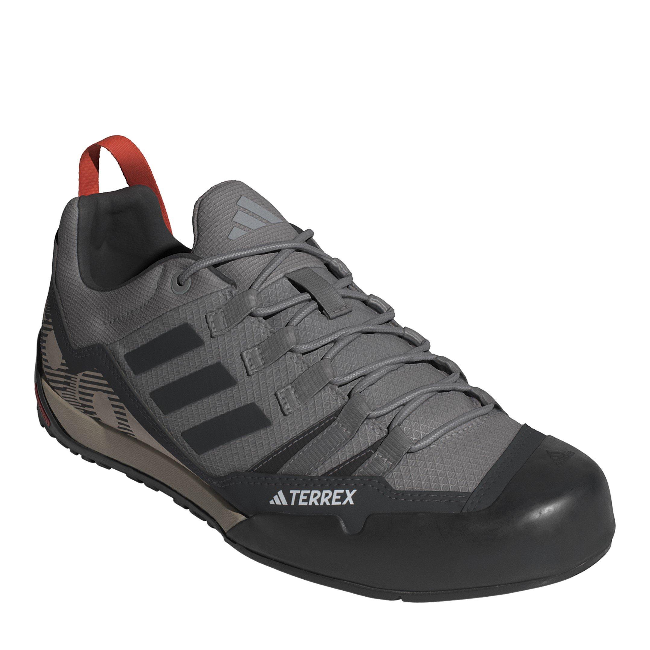 Grigio Solido/Carb - adidas - Kids Terrex Swift Solo Non Waterproof Hiking Boots - 3