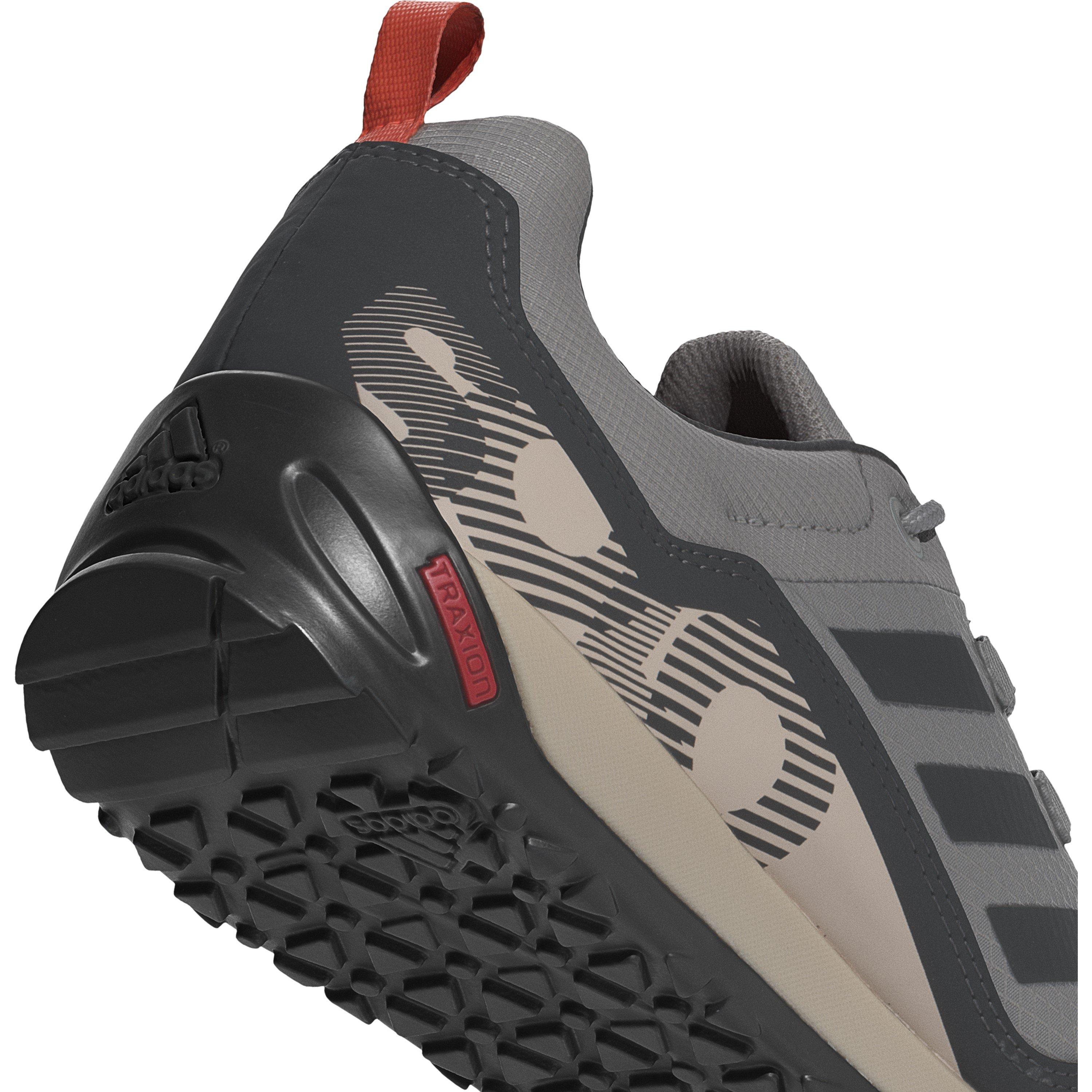 Grigio Solido/Carb - adidas - Kids Terrex Swift Solo Non Waterproof Hiking Boots - 8