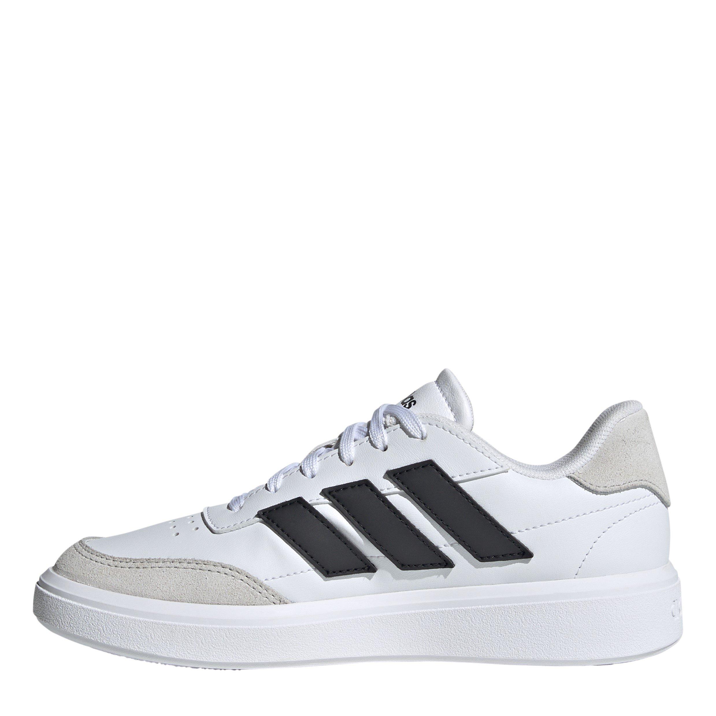 Bianco/Nero/Grigio - adidas - Kids Courtblock Court Trainers - 2