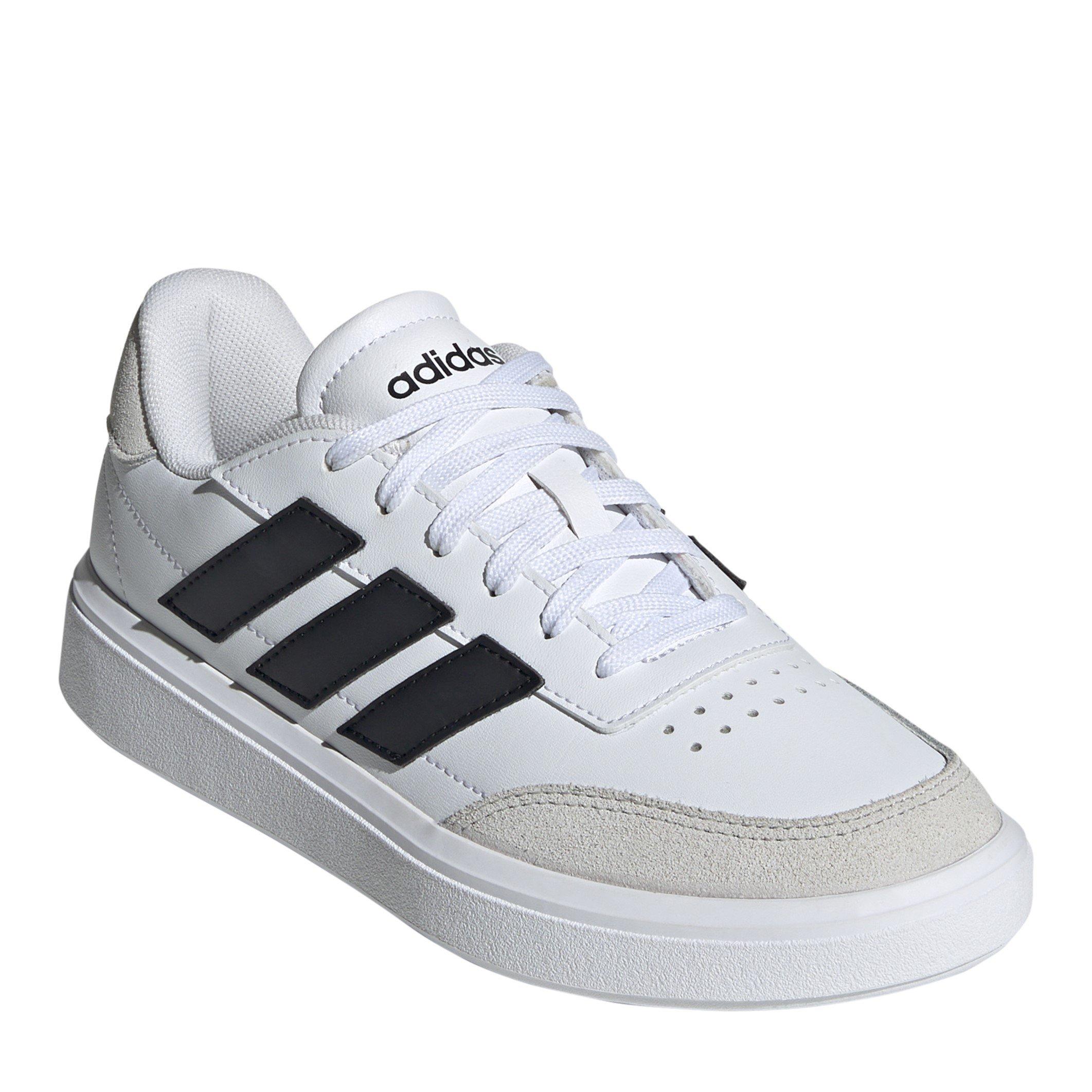 Bianco/Nero/Grigio - adidas - Kids Courtblock Court Trainers - 3