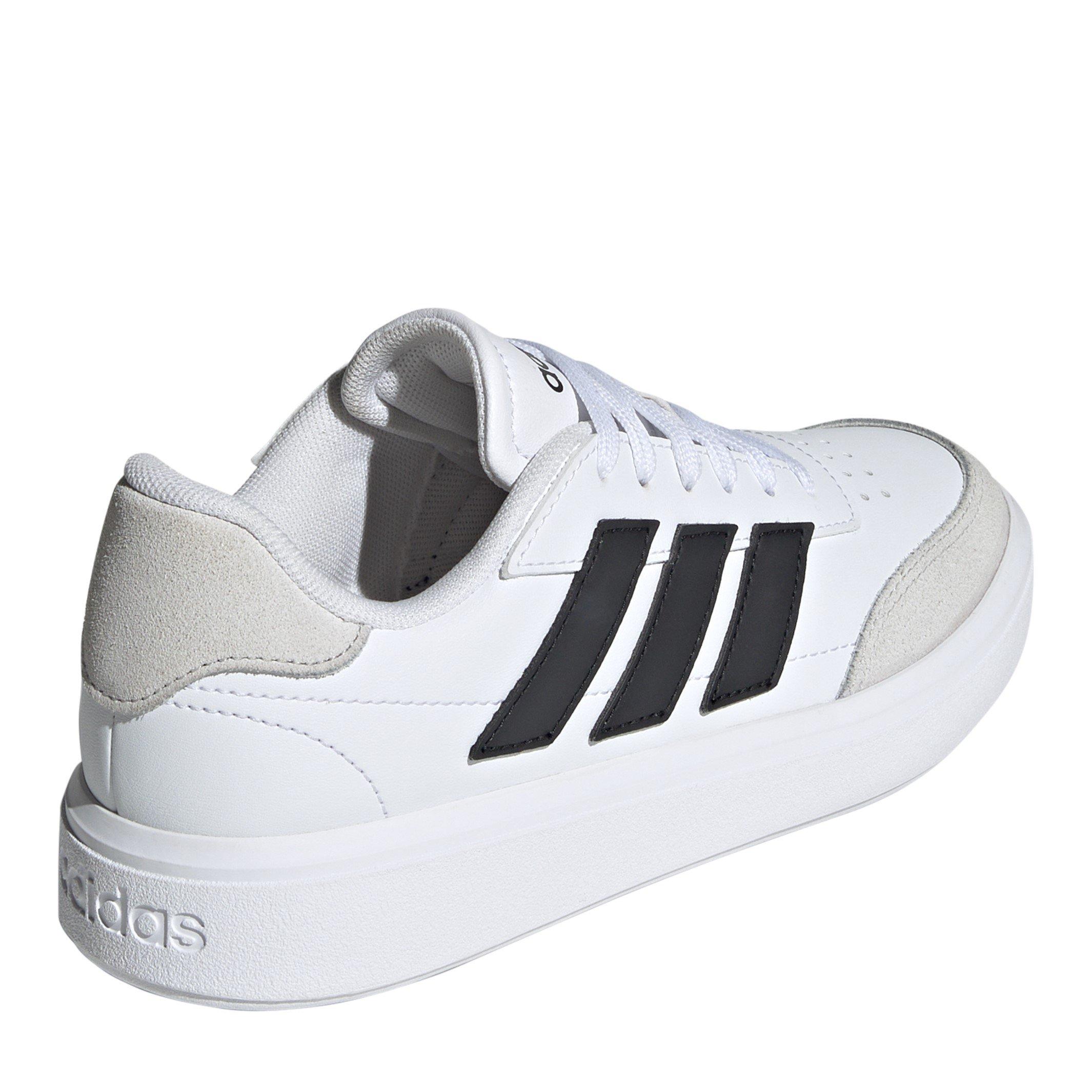Bianco/Nero/Grigio - adidas - Kids Courtblock Court Trainers - 4