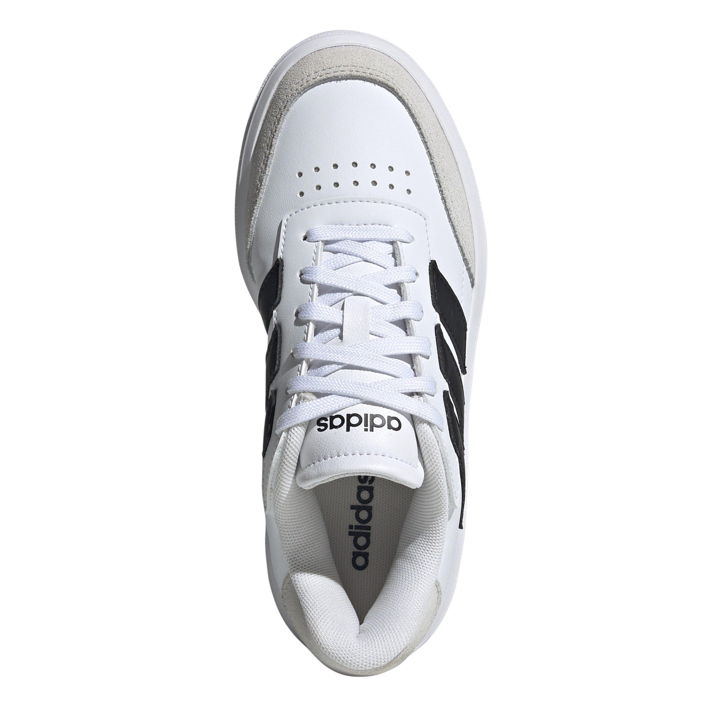 Bianco/Nero/Grigio - adidas - Kids Courtblock Court Trainers - 5