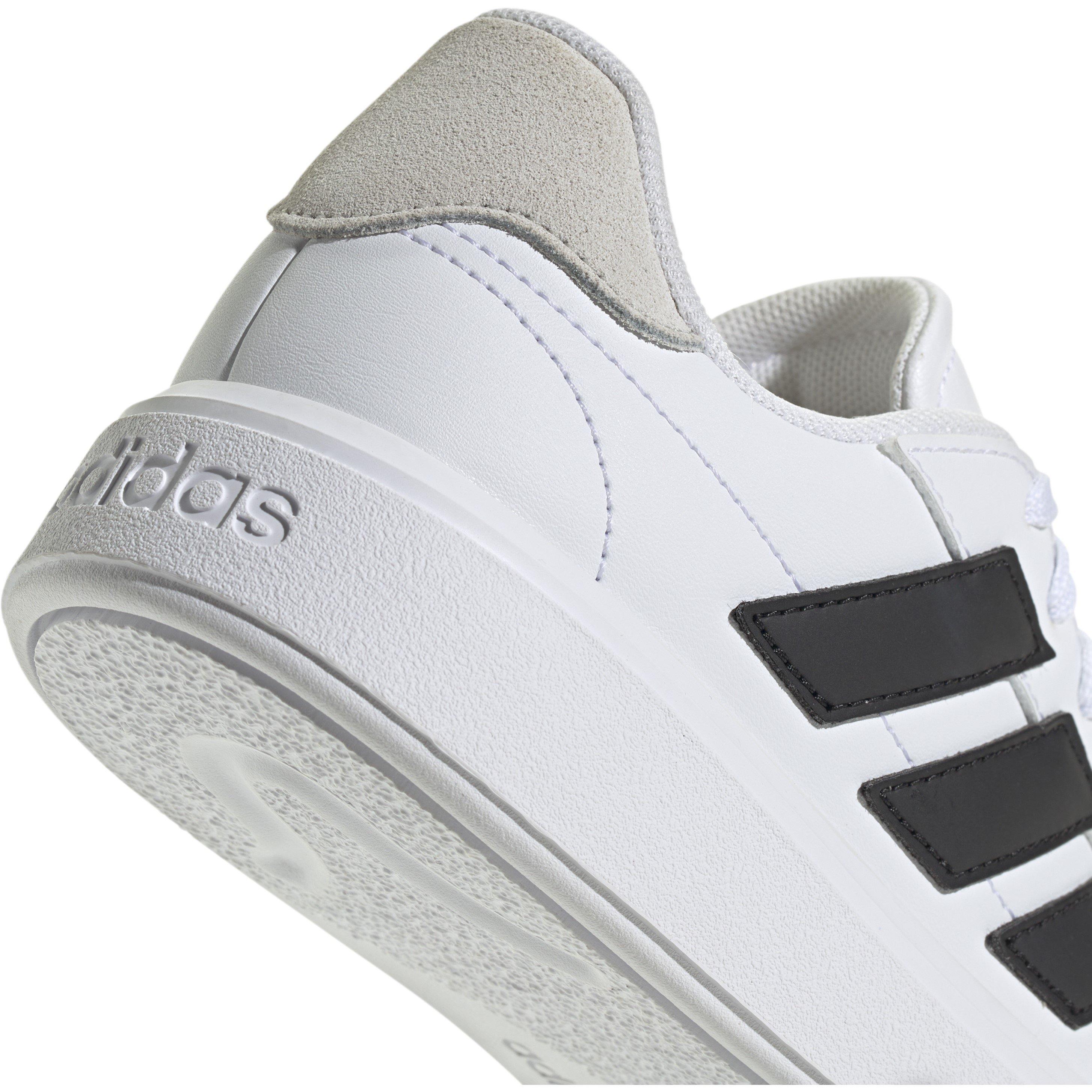 Bianco/Nero/Grigio - adidas - Kids Courtblock Court Trainers - 8