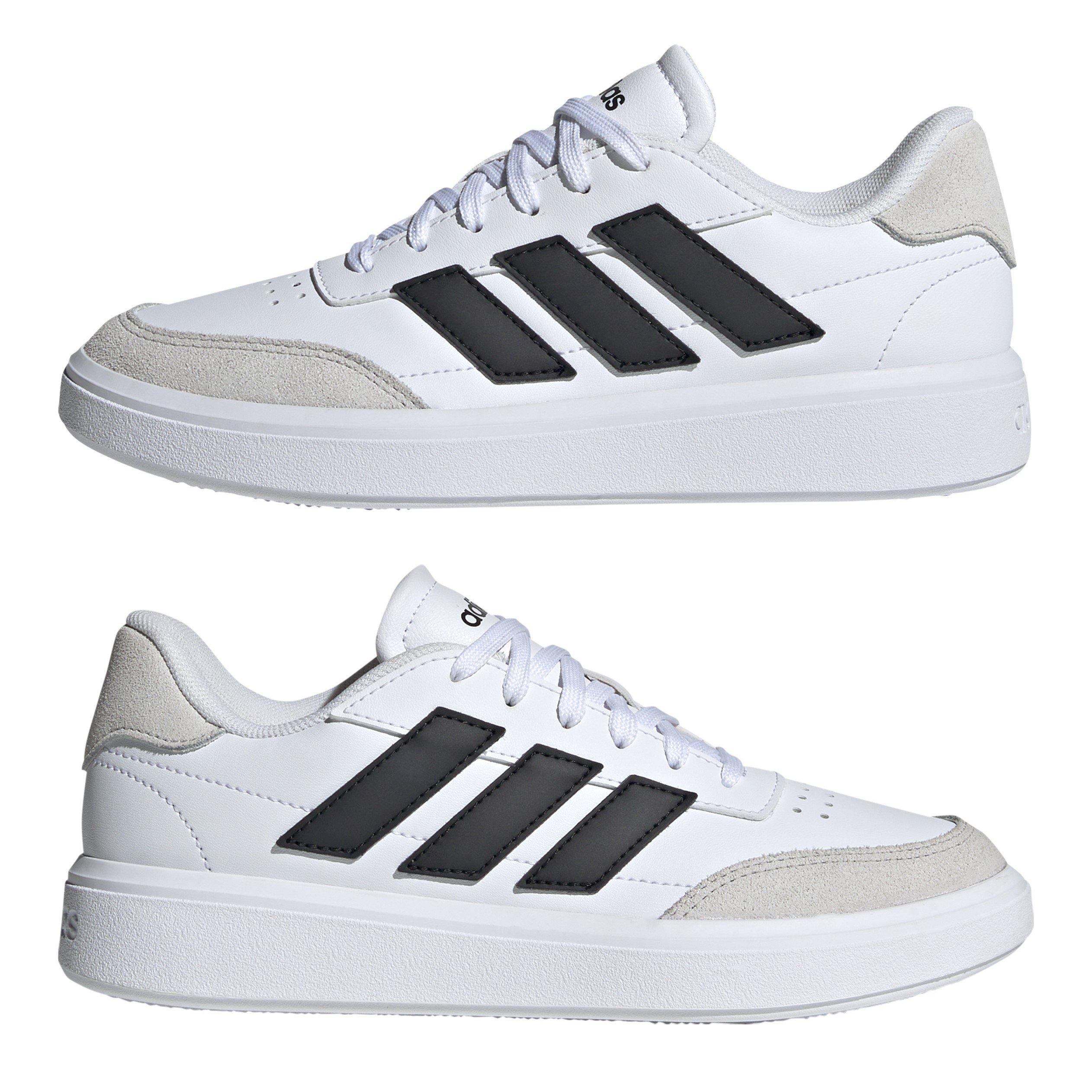 Bianco/Nero/Grigio - adidas - Kids Courtblock Court Trainers - 9