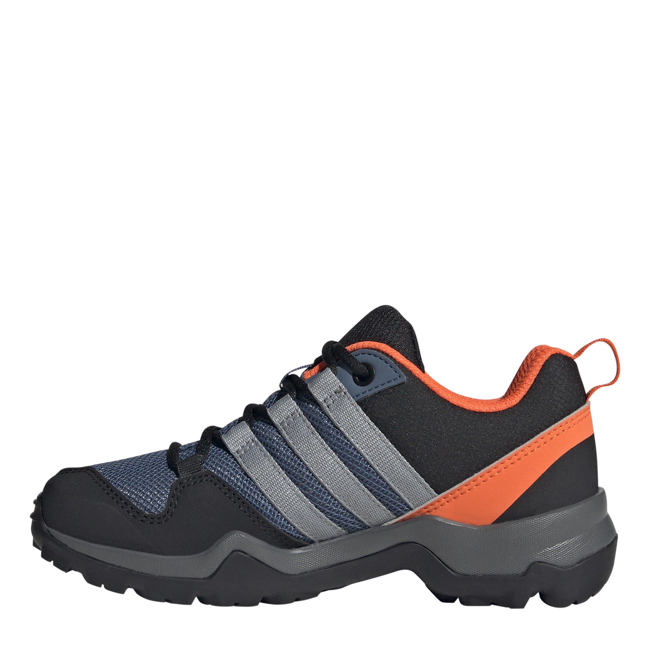 Aço/Cinza/Laranja - adidas - Unisex Kids Terrex Ax2r K Non Waterproof Hiking Shoes - 2