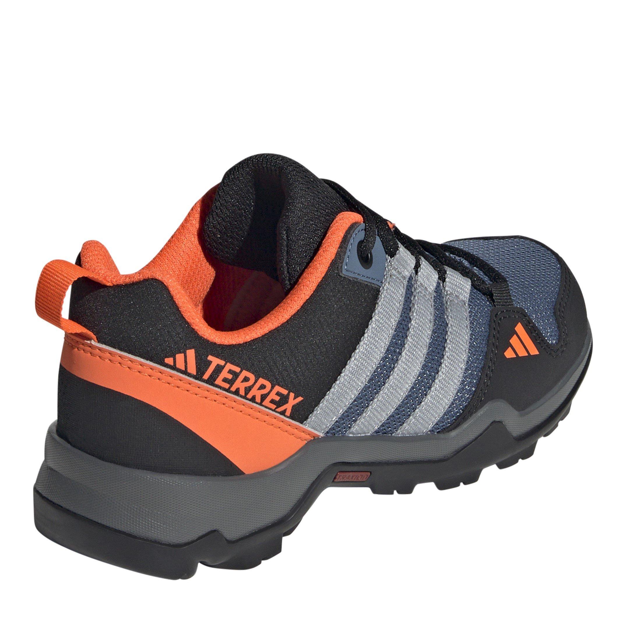 Aço/Cinza/Laranja - adidas - Unisex Kids Terrex Ax2r K Non Waterproof Hiking Shoes - 4