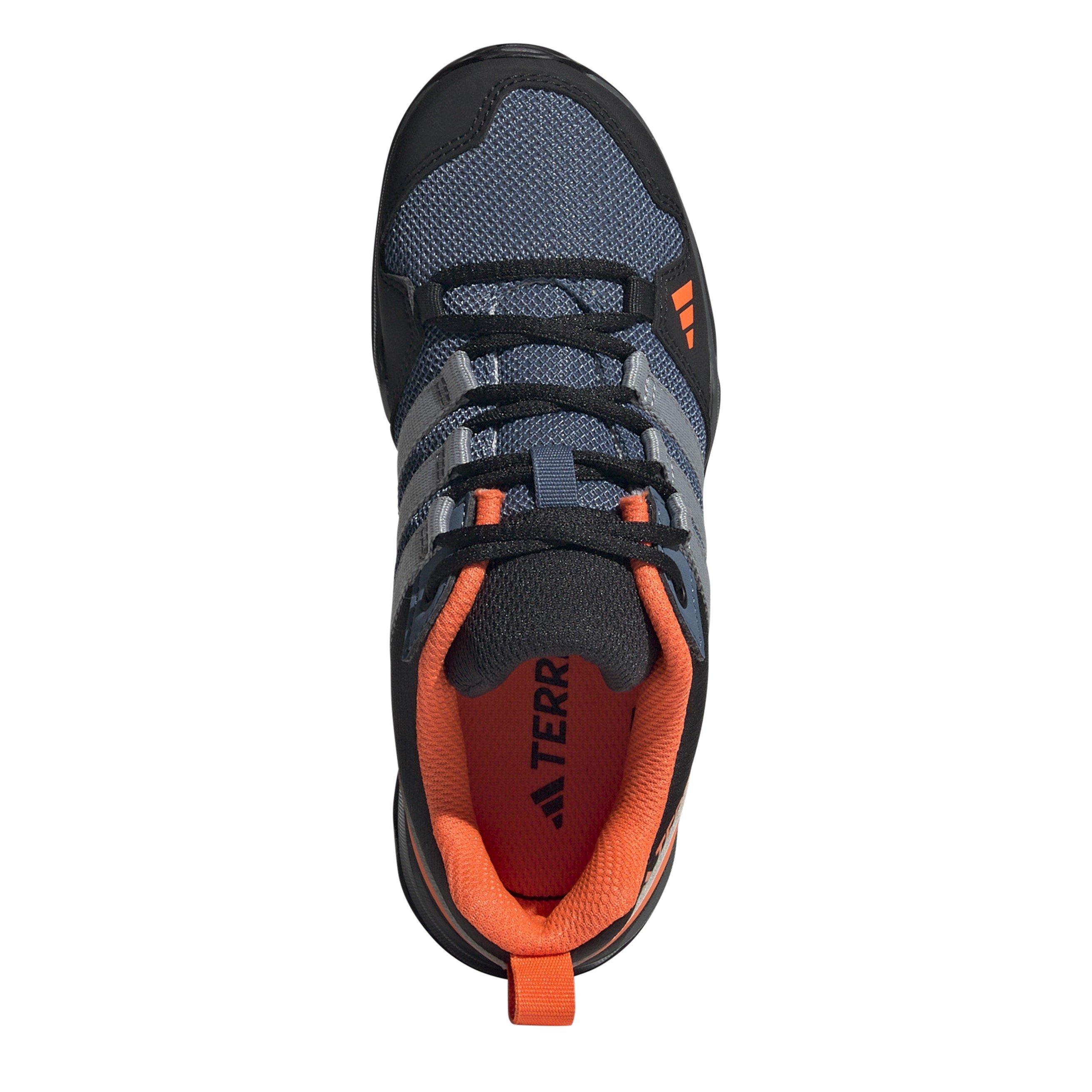 Aço/Cinza/Laranja - adidas - Unisex Kids Terrex Ax2r K Non Waterproof Hiking Shoes - 5