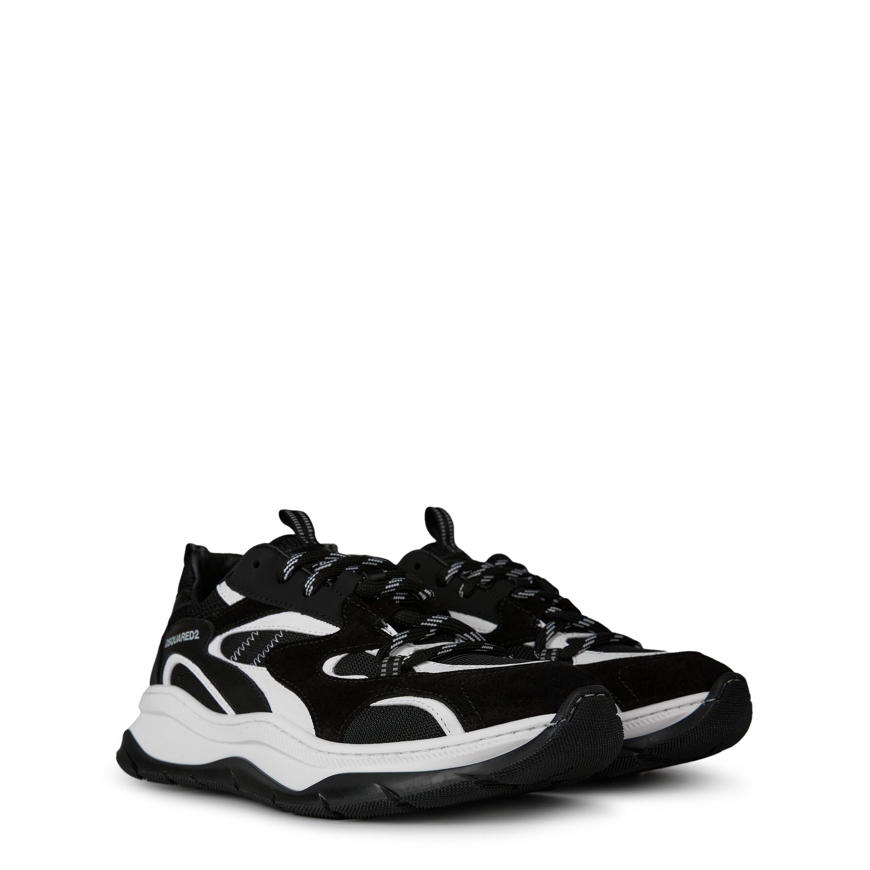 Blk Wht VAR 1 - DSquared2 - Bubble Trainers - 3