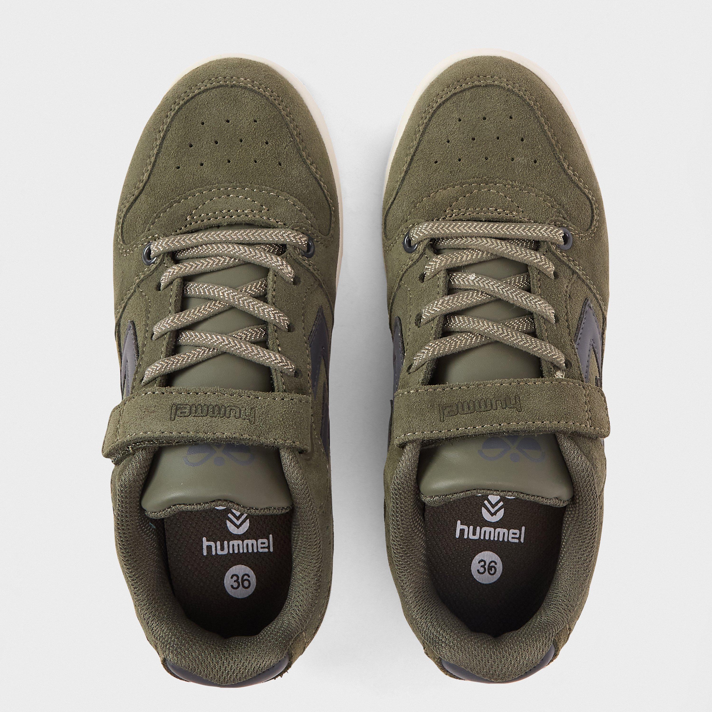Olive Polveroso - Hummel - Power Suede Low-Top Trainers - 4