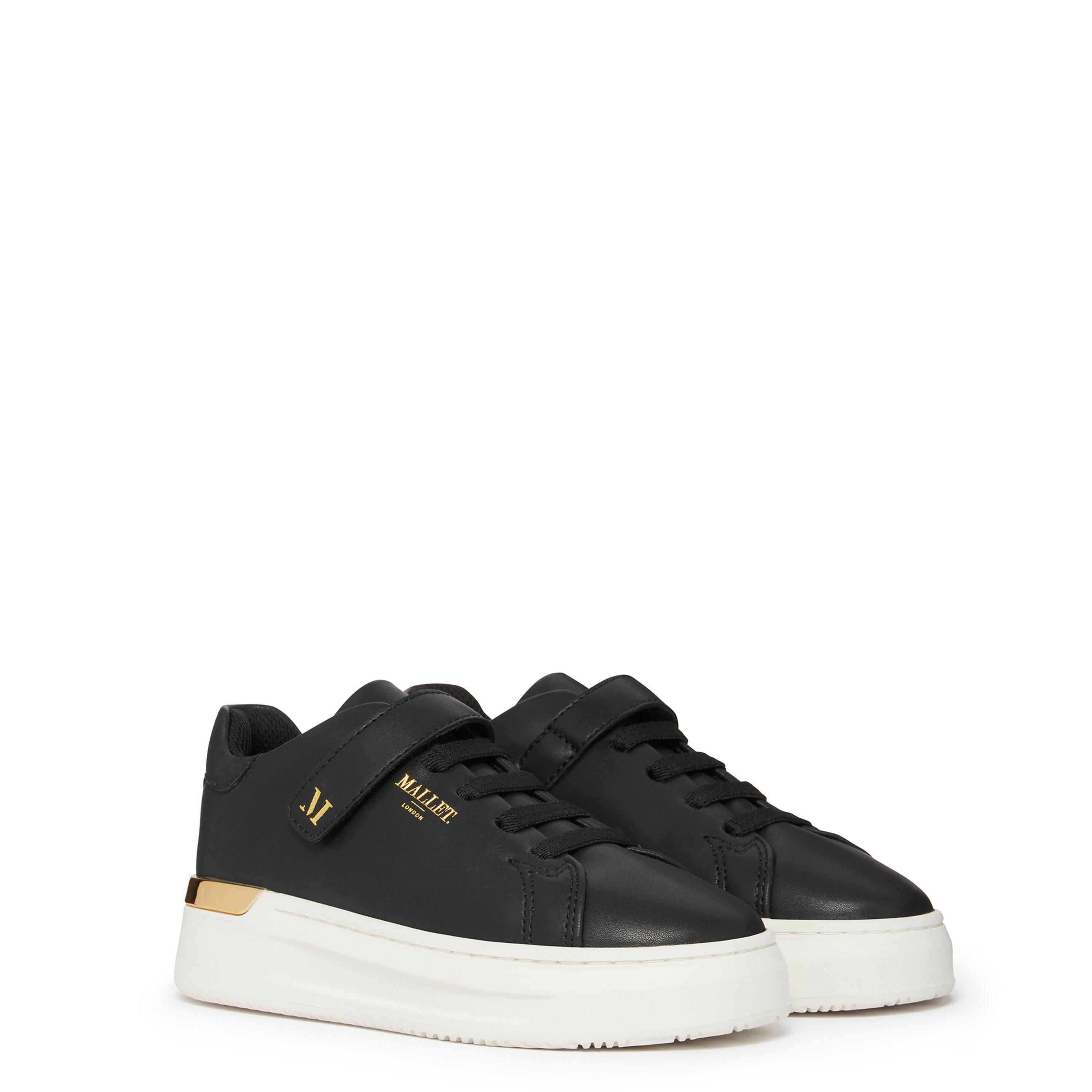 Mallet Grftr Womens Black Mallet Trainers Mallet Black Leather
