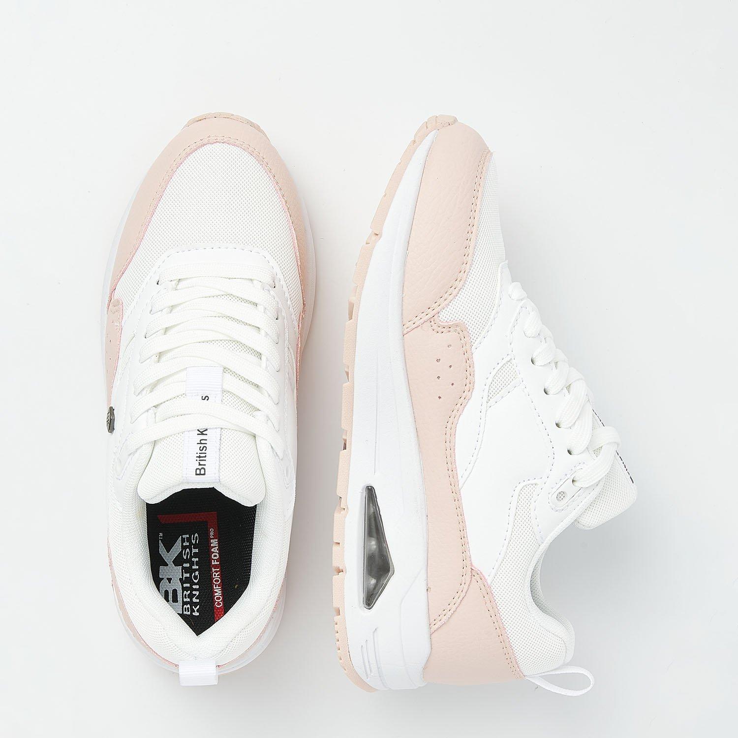 White/Pink - British Knights - Lennox Sneakers Juniors - 5