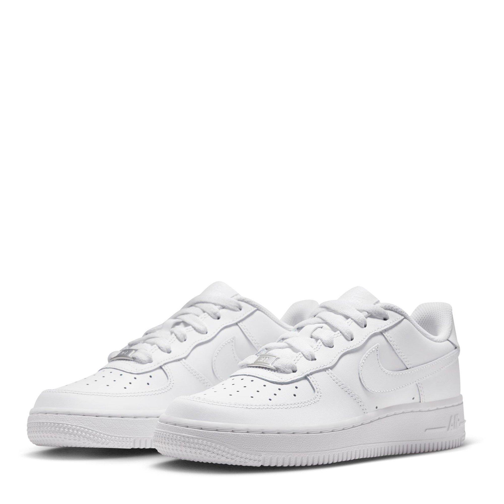 White/White - Nike - Unisex Kids' Air Force 1 Chunky Trainers - 3