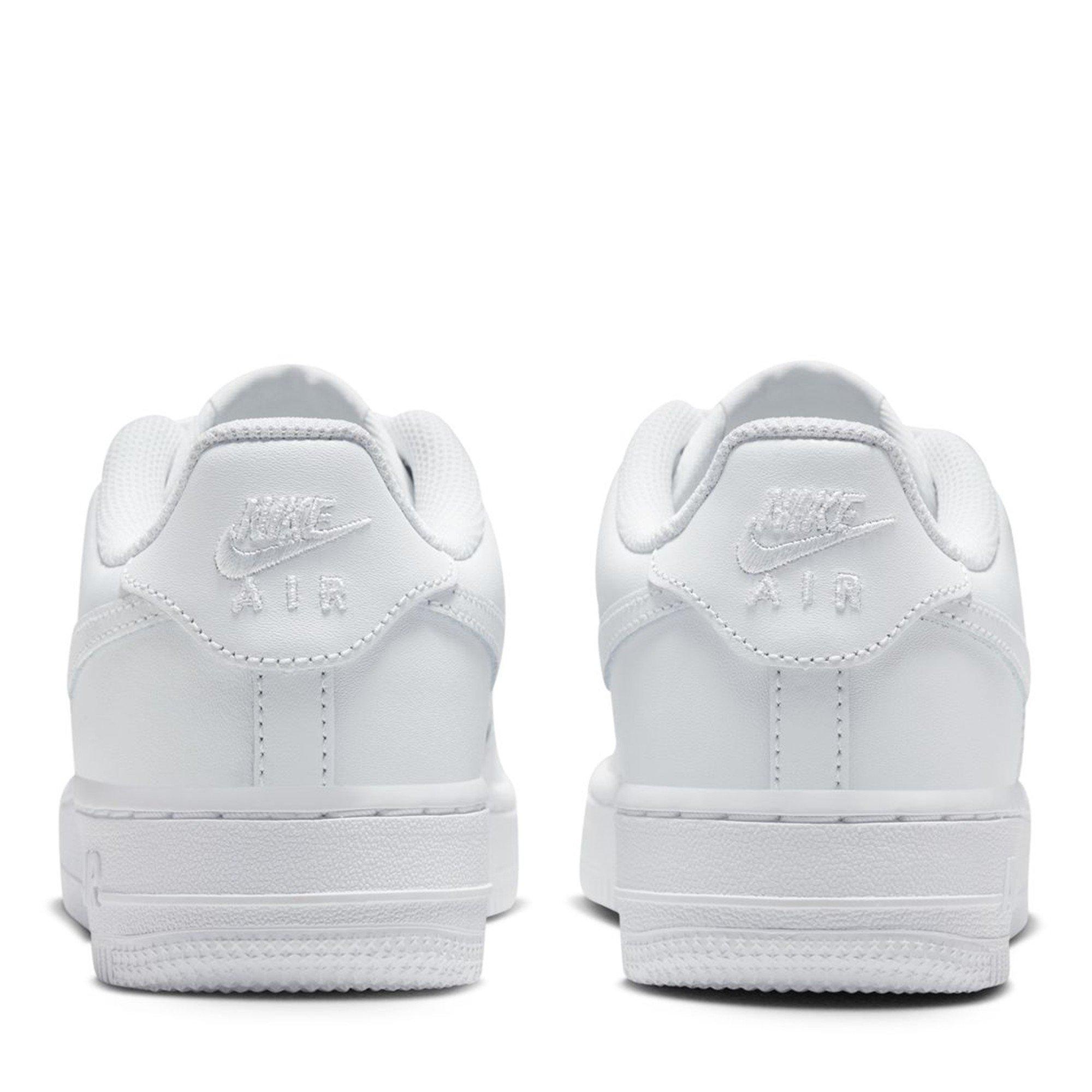 White/White - Nike - Unisex Kids' Air Force 1 Chunky Trainers - 4