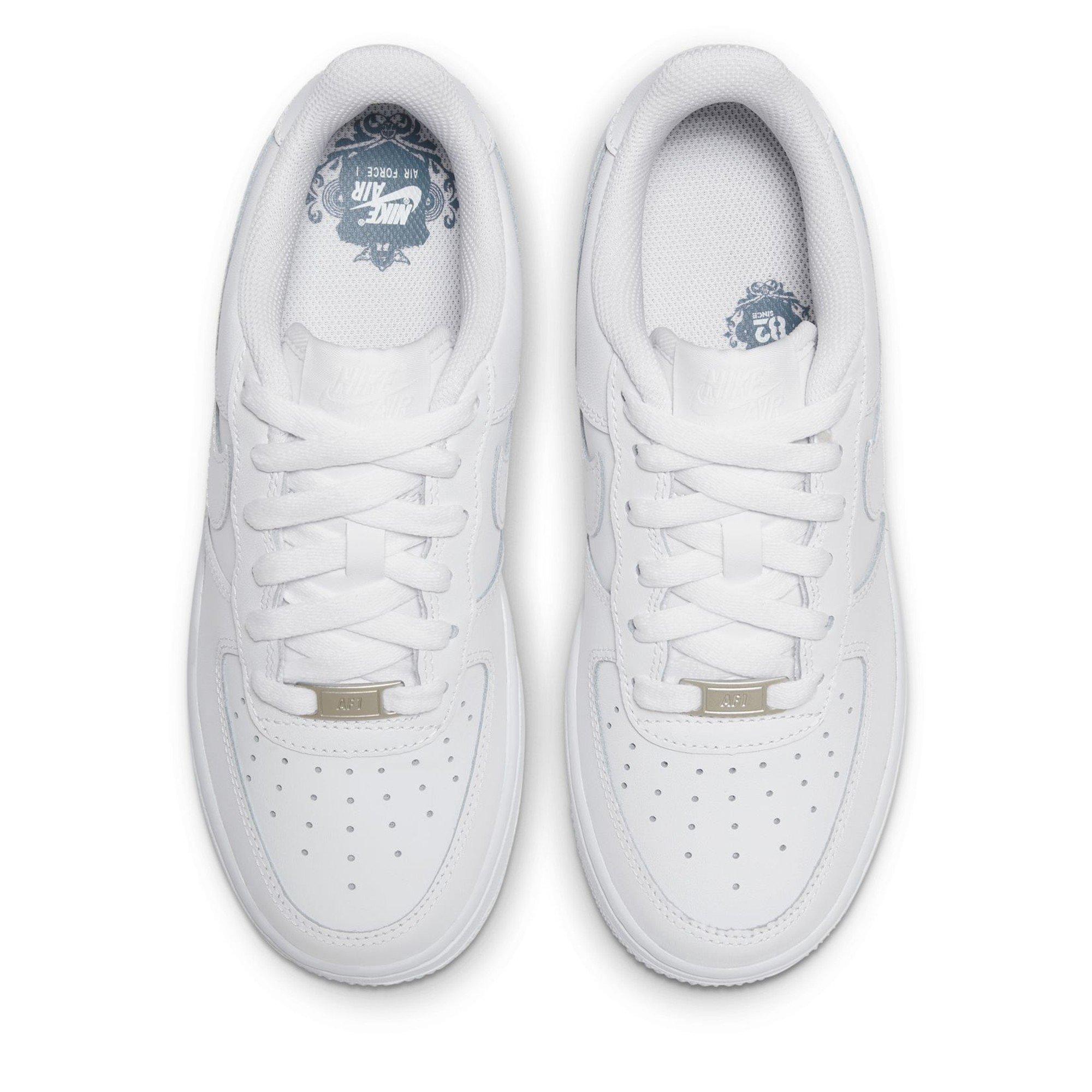White/White - Nike - Unisex Kids' Air Force 1 Chunky Trainers - 5