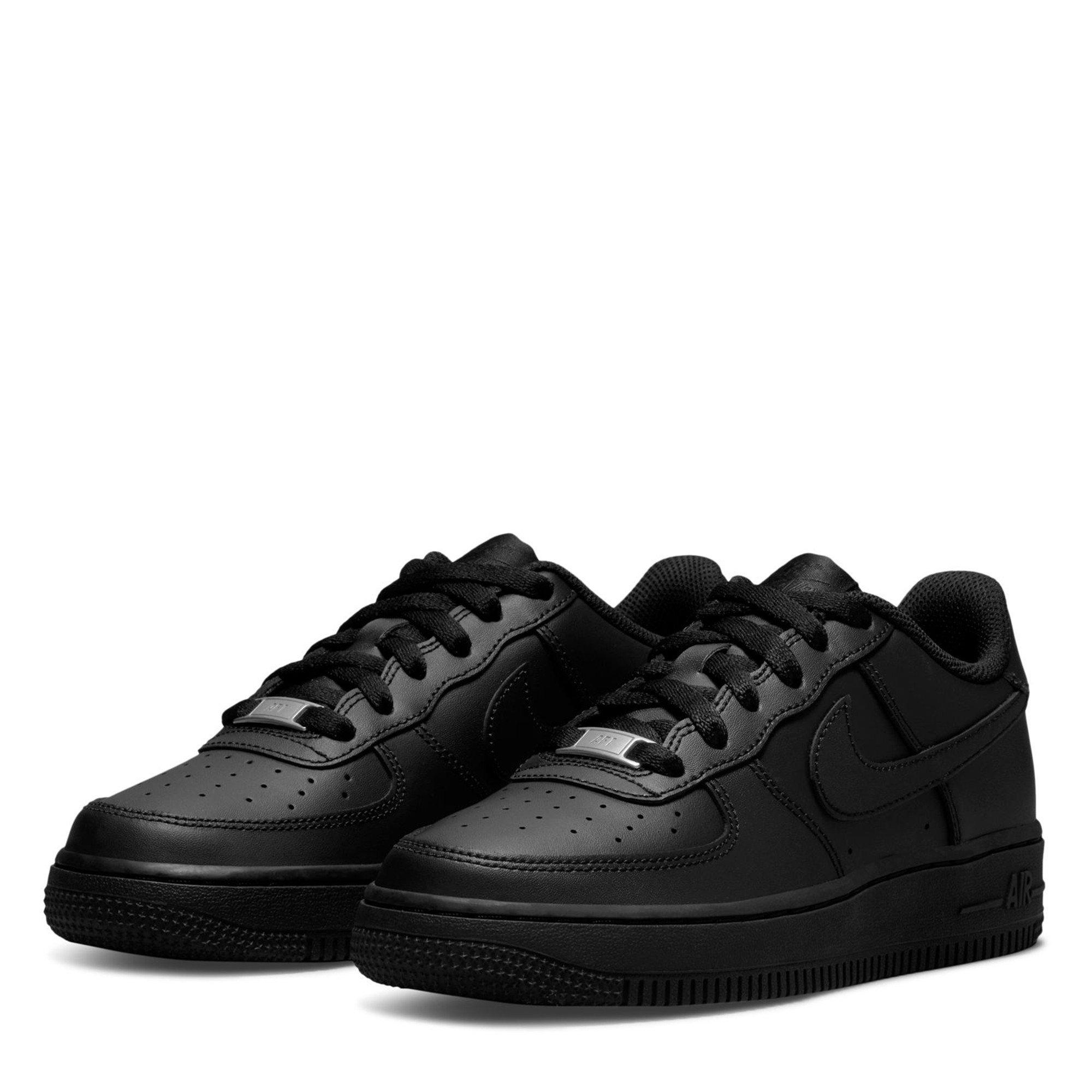 Black/Black - Nike - Unisex Kids' Air Force 1 Chunky Trainers - 3