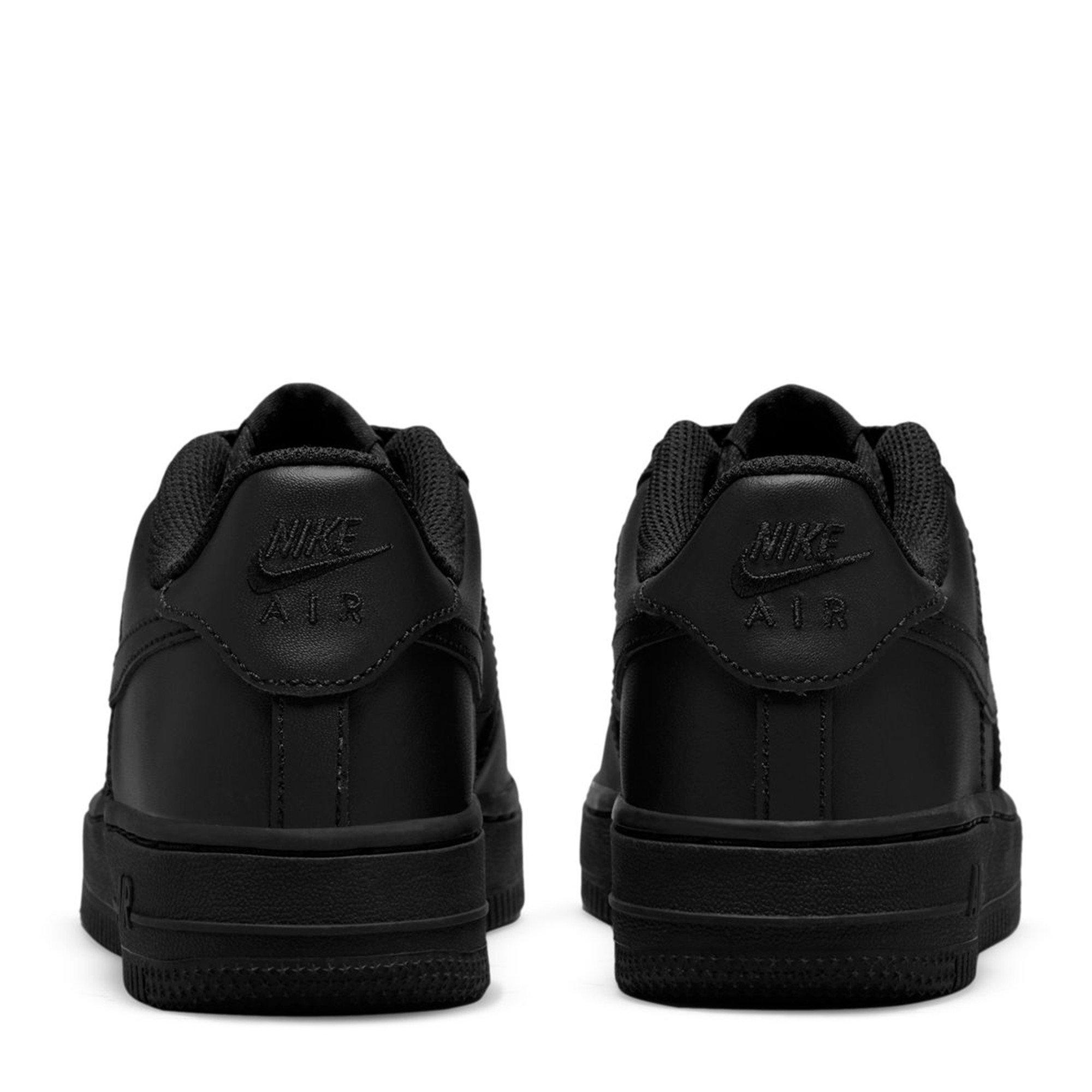 Black/Black - Nike - Unisex Kids' Air Force 1 Chunky Trainers - 4