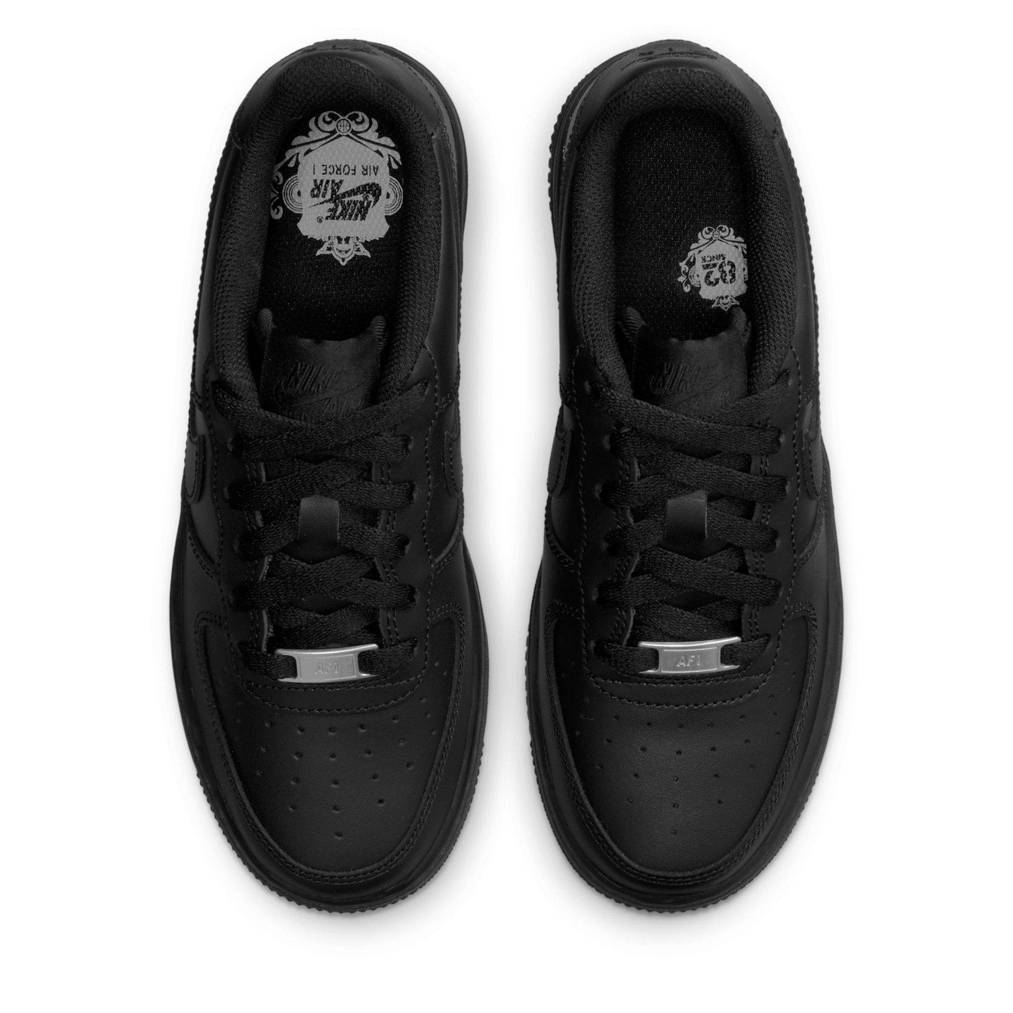 Black/Black - Nike - Unisex Kids' Air Force 1 Chunky Trainers - 5