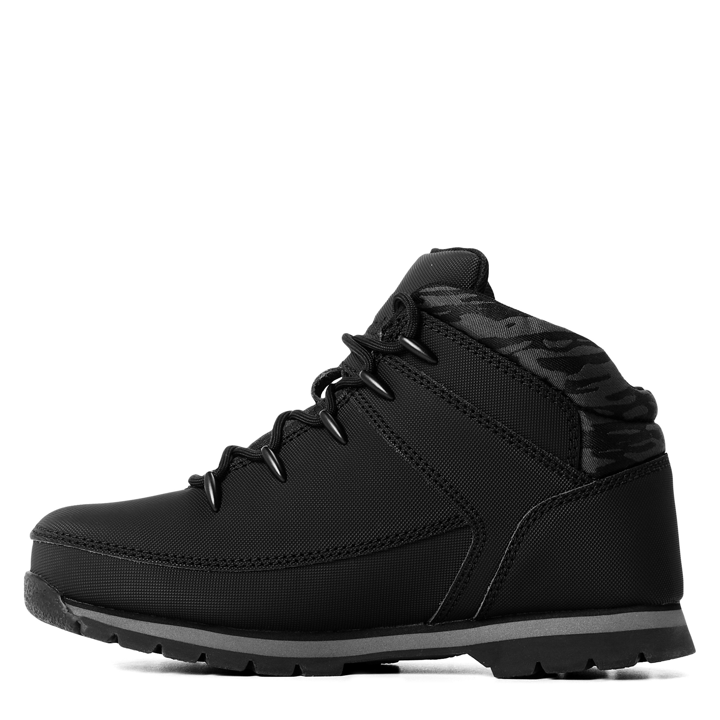 Black/Camo - Timberland - Kids' Euro Sprint Leather Hiker Boots - 2