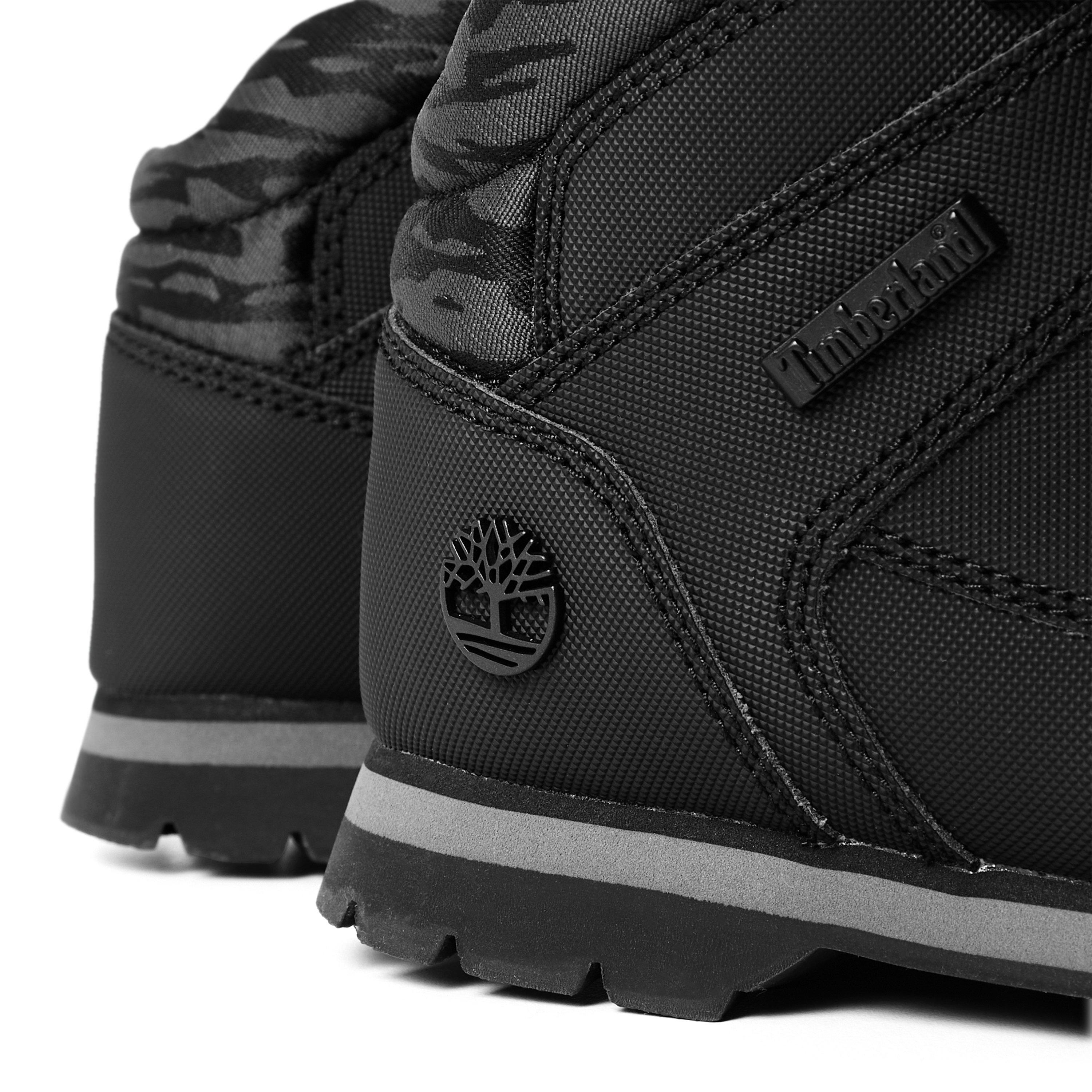 Black/Camo - Timberland - Kids' Euro Sprint Leather Hiker Boots - 3