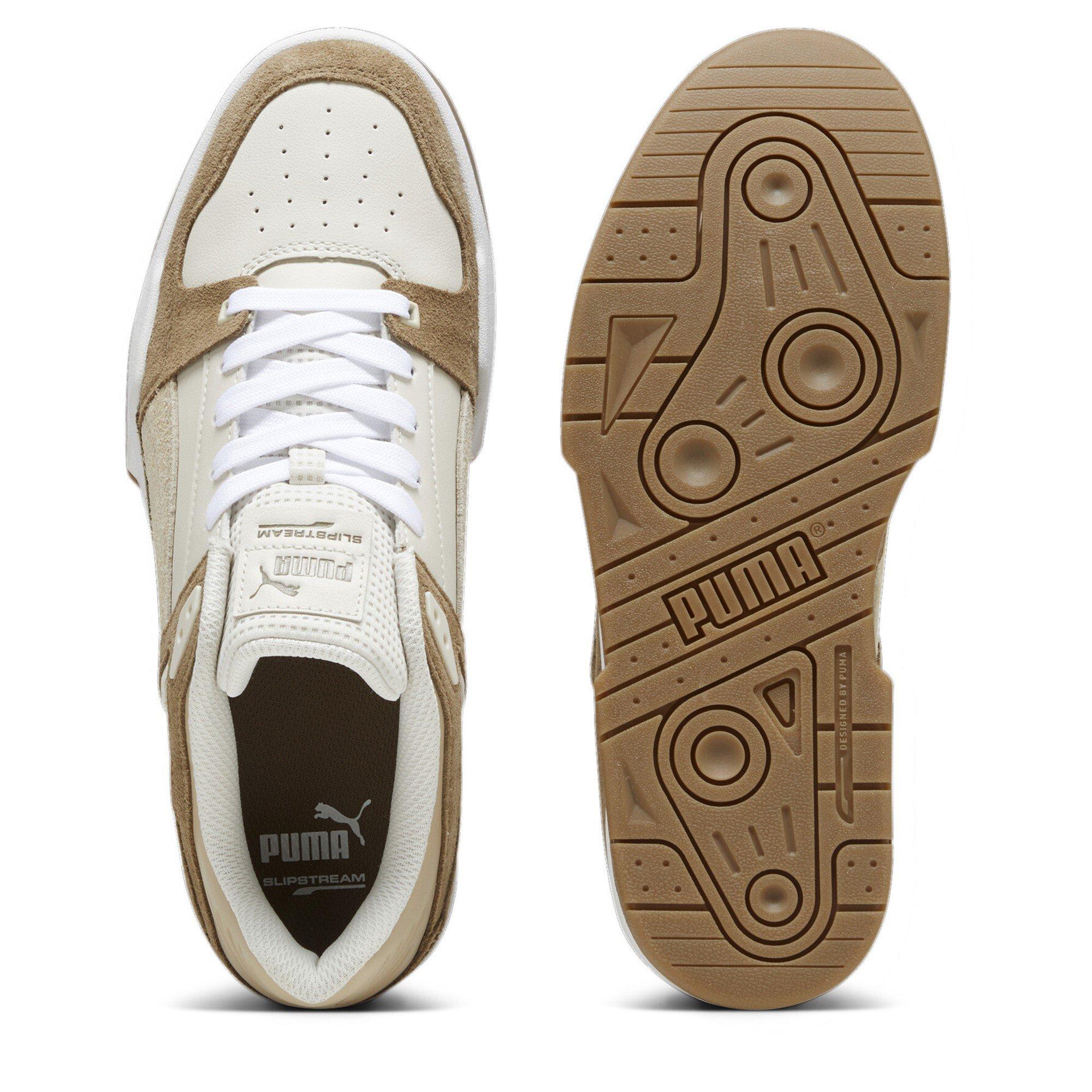 White/Brown - Puma - Kids' Slipstream Heritage Low-Top Trainers - 3