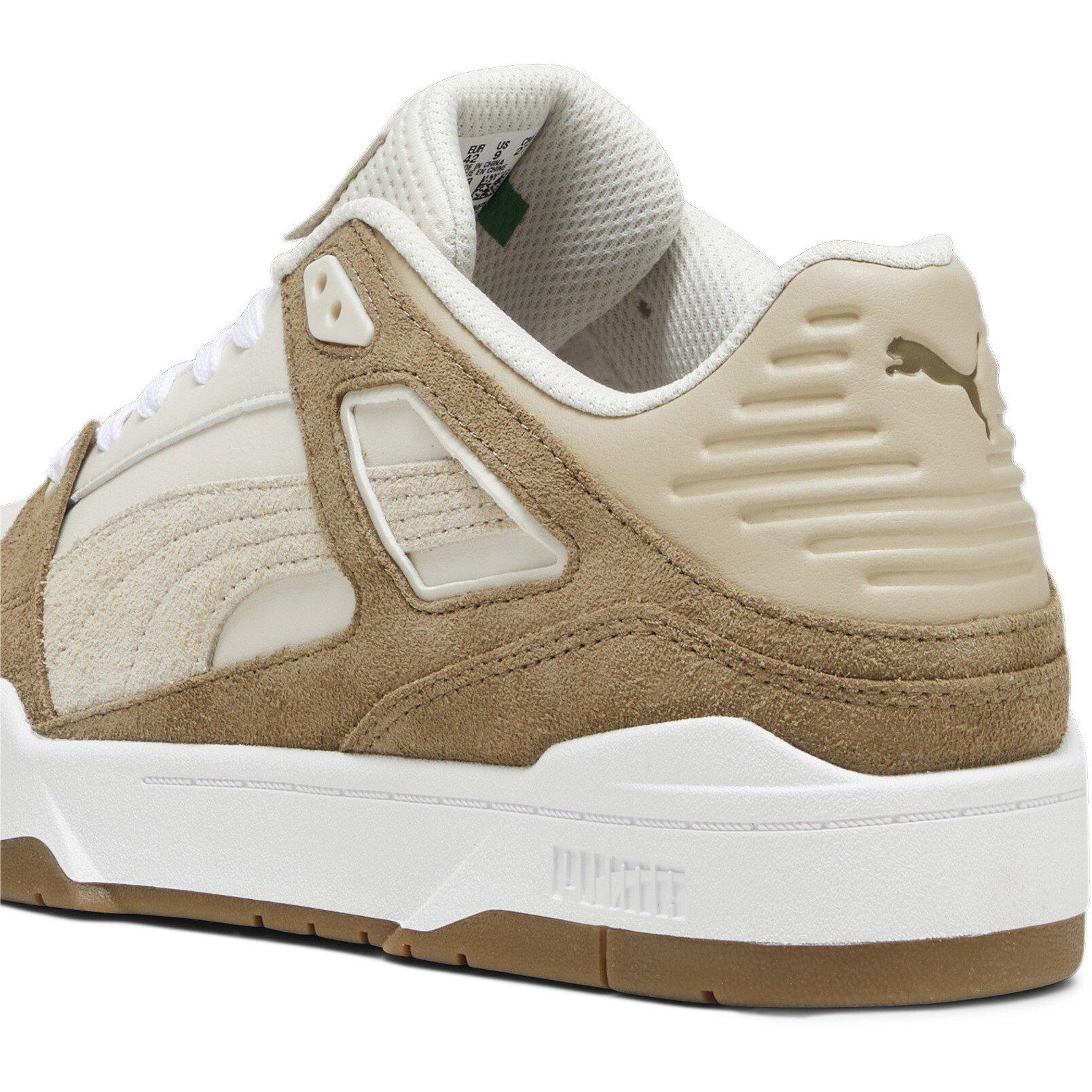 White/Brown - Puma - Kids' Slipstream Heritage Low-Top Trainers - 5
