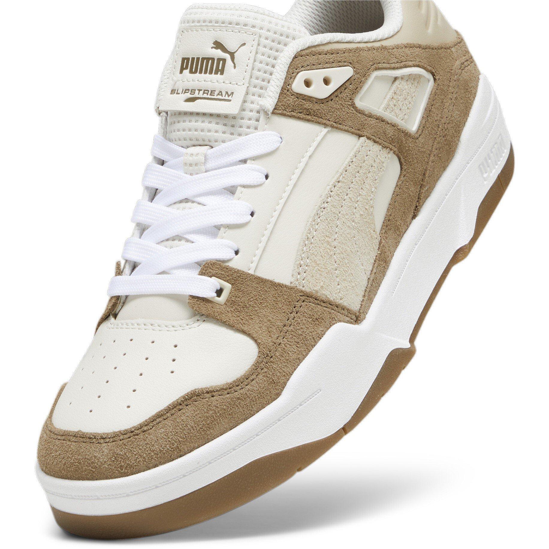 White/Brown - Puma - Kids' Slipstream Heritage Low-Top Trainers - 6