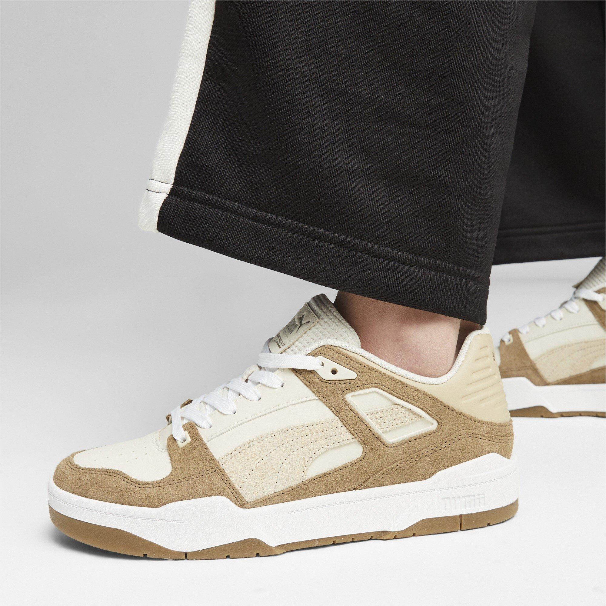 White/Brown - Puma - Kids' Slipstream Heritage Low-Top Trainers - 7