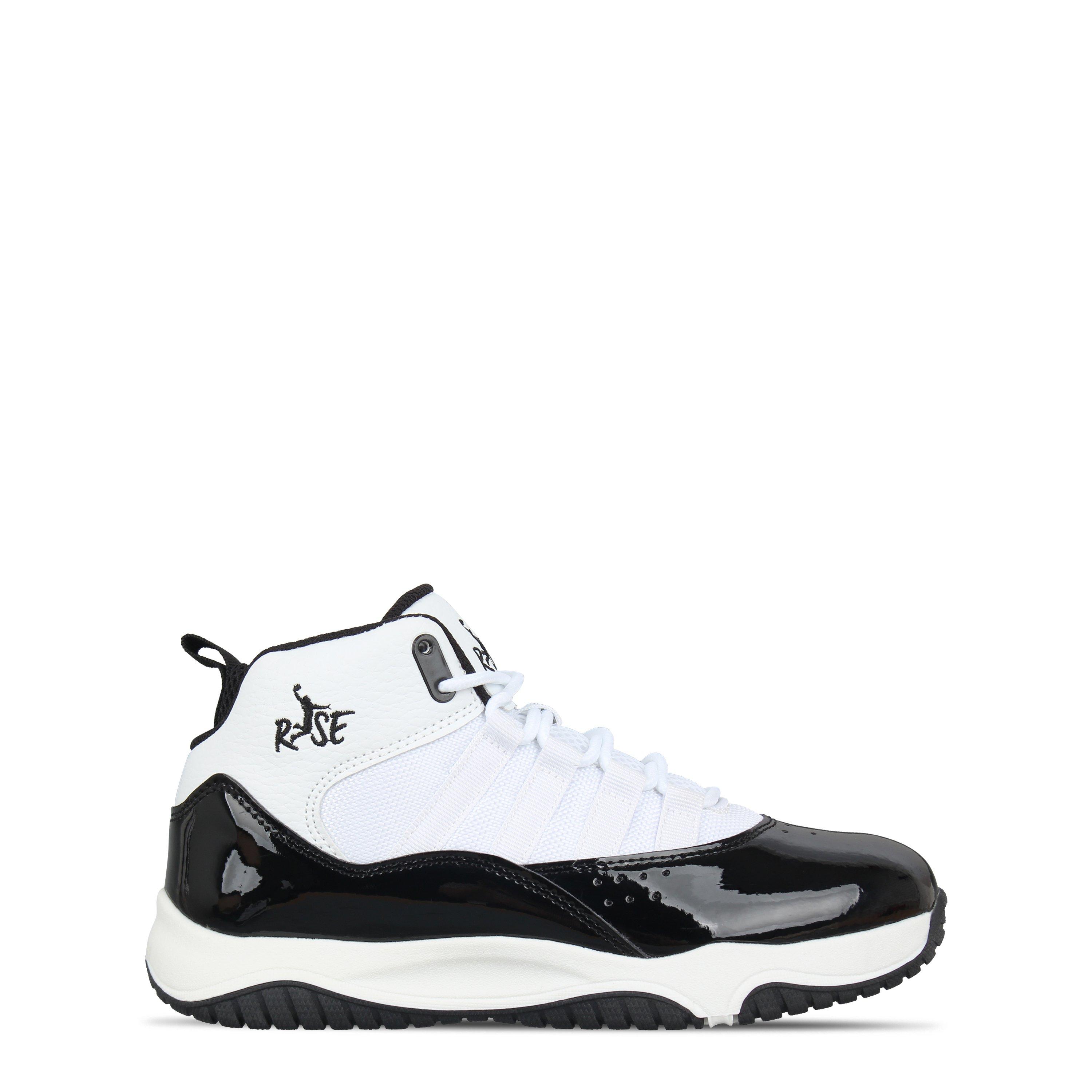 Rise Boys Shuttle Basketball Trainers Juniors - White/Black - 5 (38)