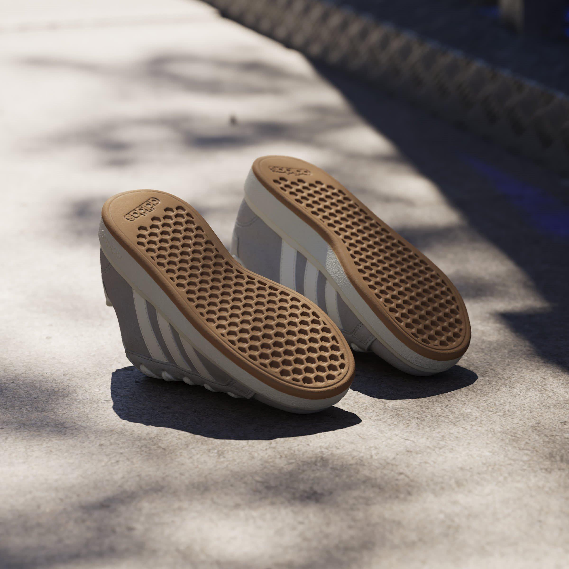 Grijs/Kauwgom - adidas - Grand Court 00s Trainers Juniors - 12