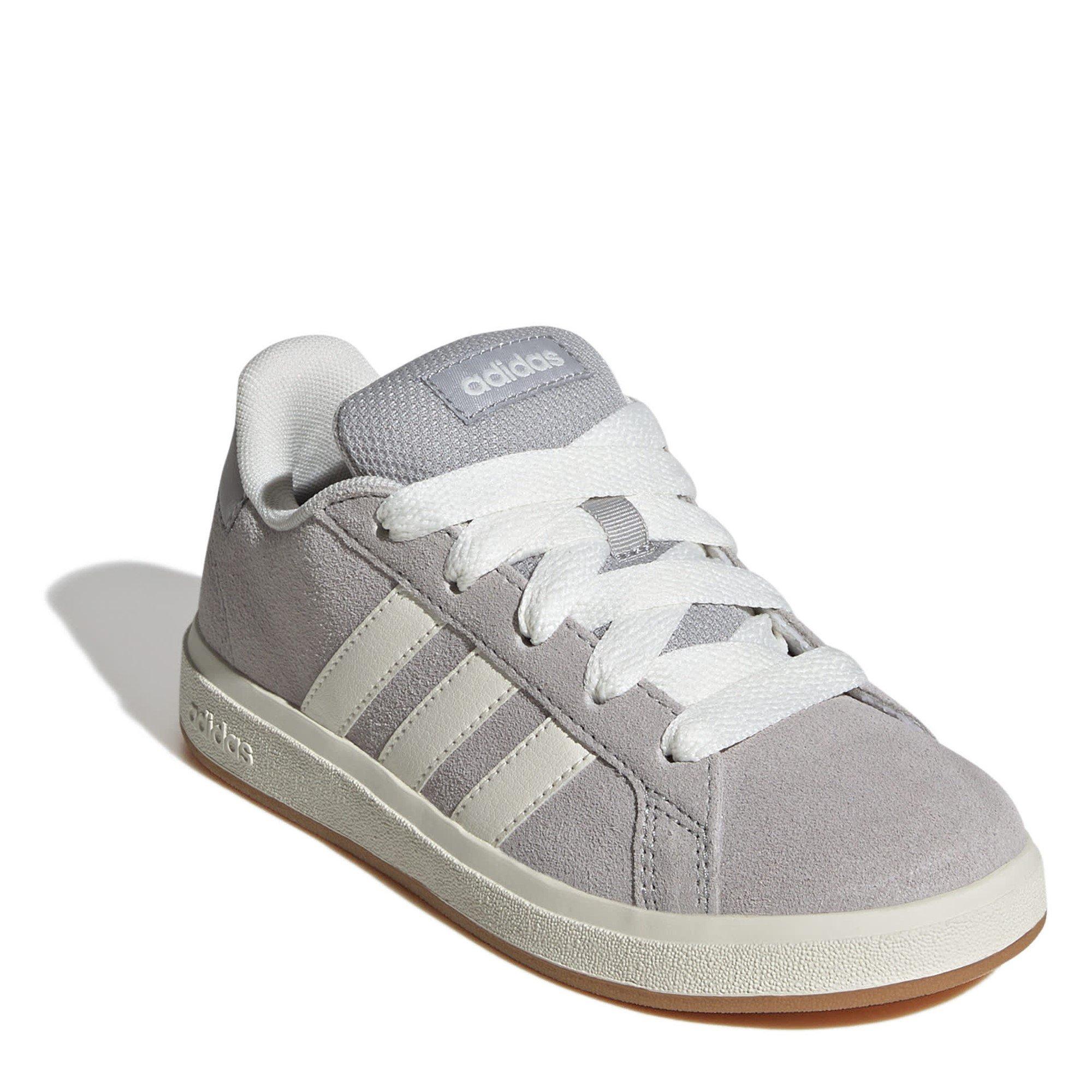 Grijs/Kauwgom - adidas - Grand Court 00s Trainers Juniors - 3