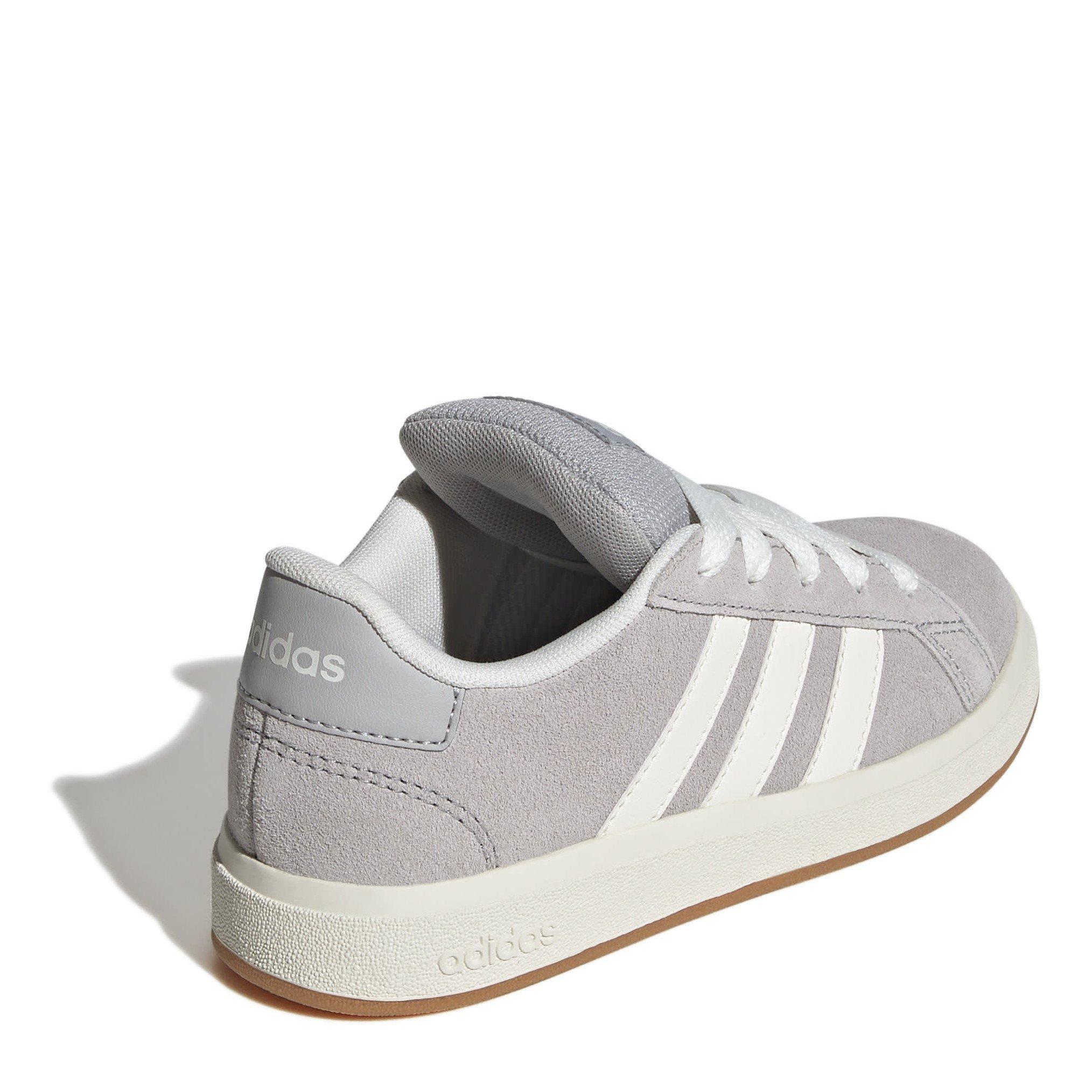 Grijs/Kauwgom - adidas - Grand Court 00s Trainers Juniors - 4