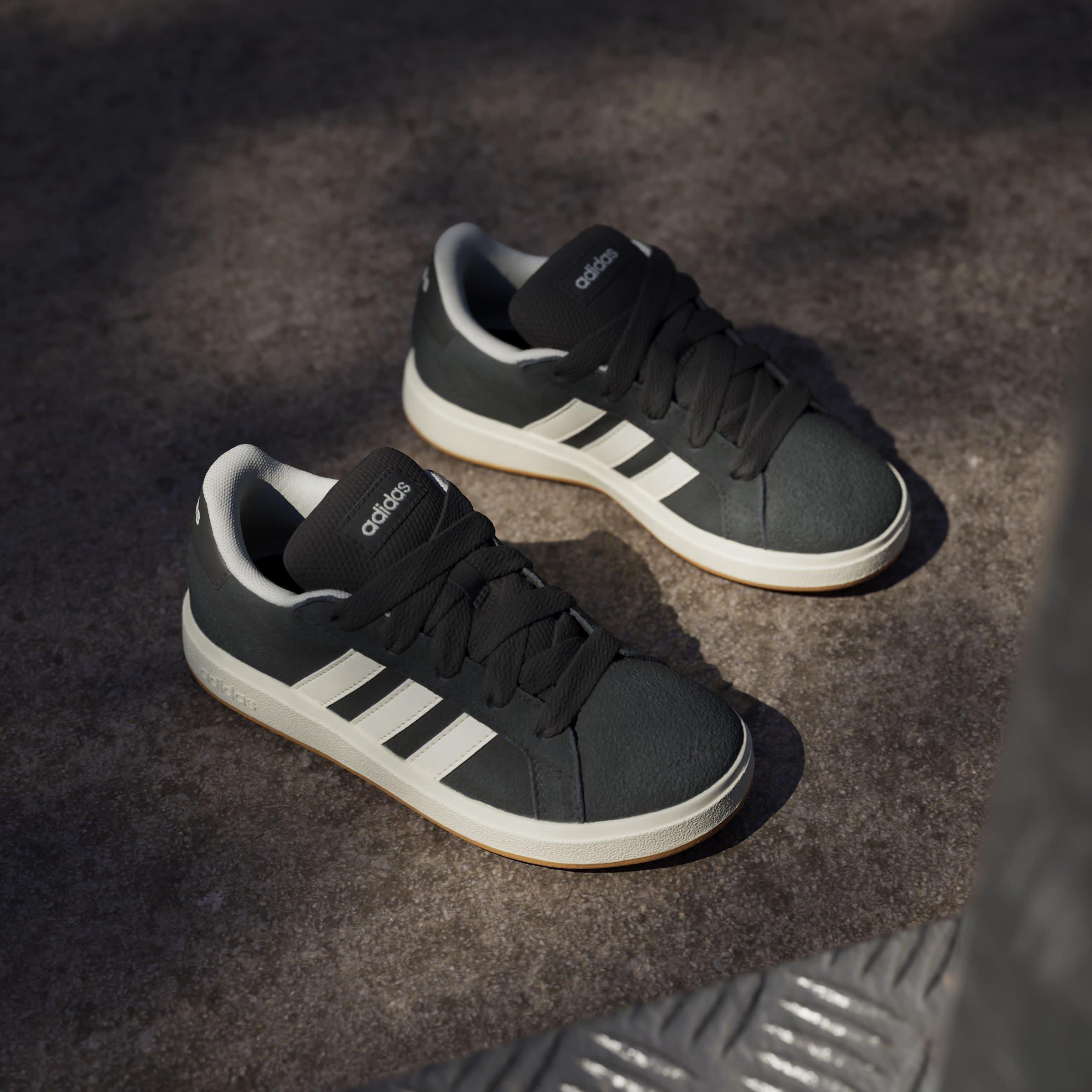 Black/Gum - adidas - Grand Court 00s Trainers Juniors - 13