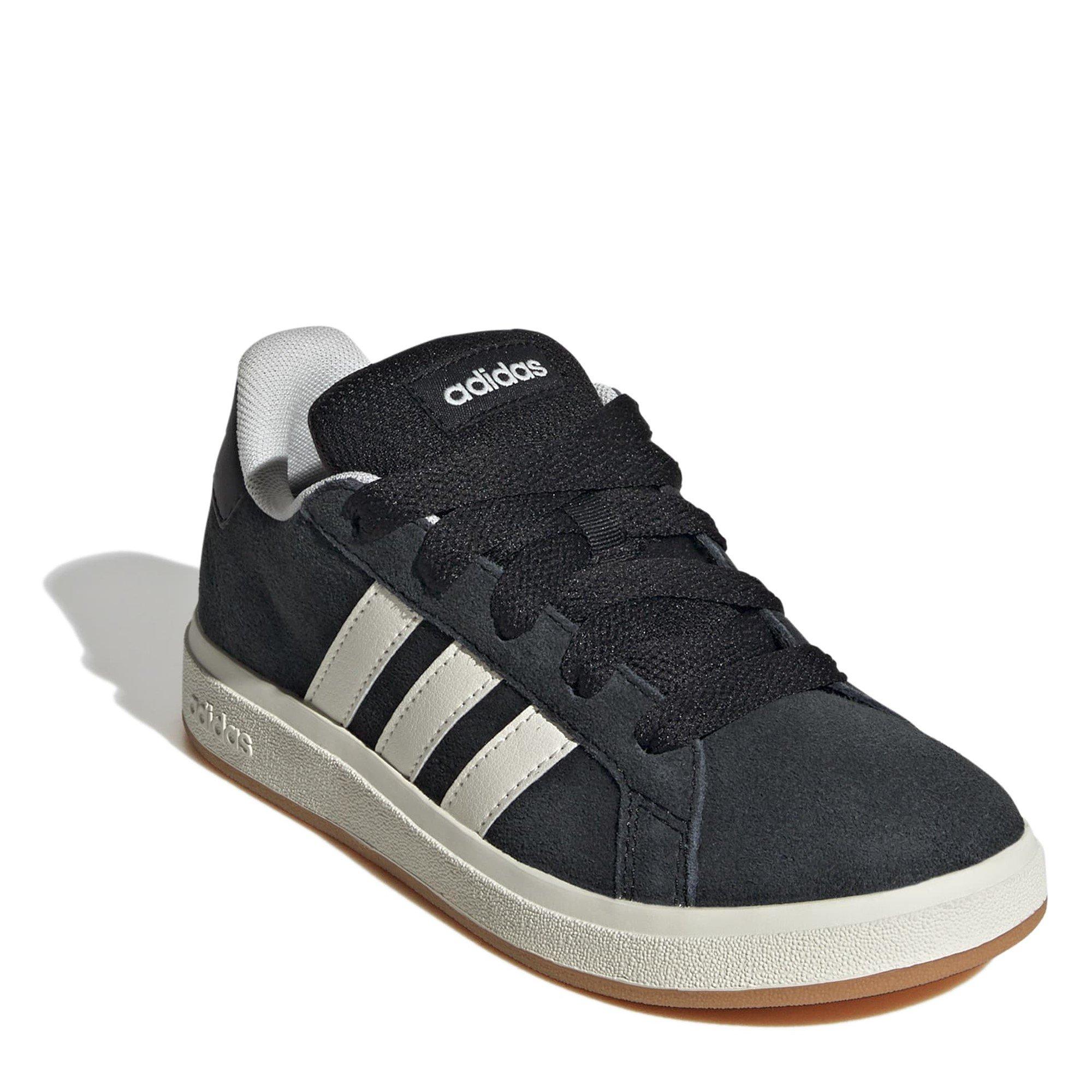 Black/Gum - adidas - Grand Court 00s Trainers Juniors - 3